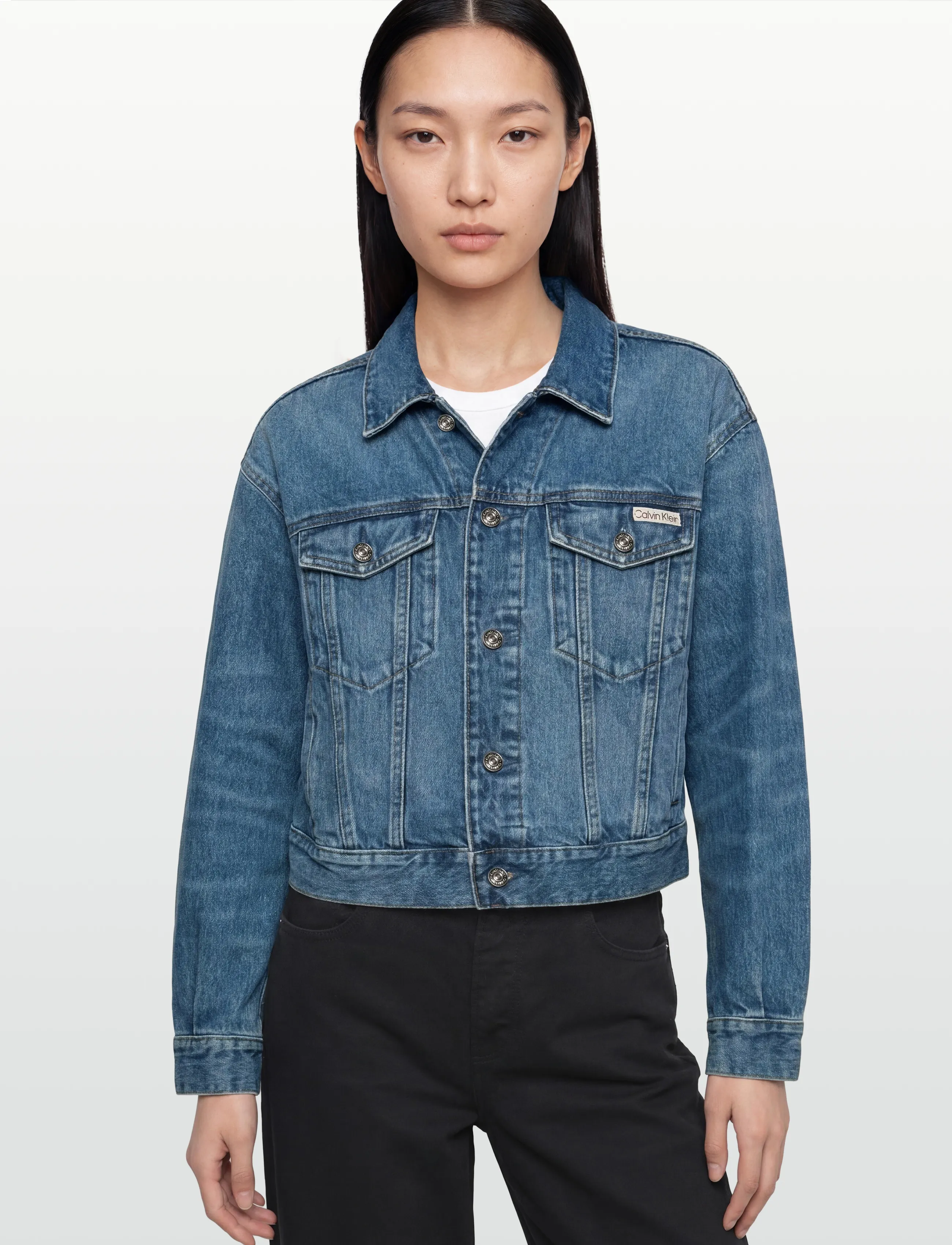 Calvin Klein Jeans - 90s TRUCKER BASSET BLUE - forårsjakker - basset blue - 3