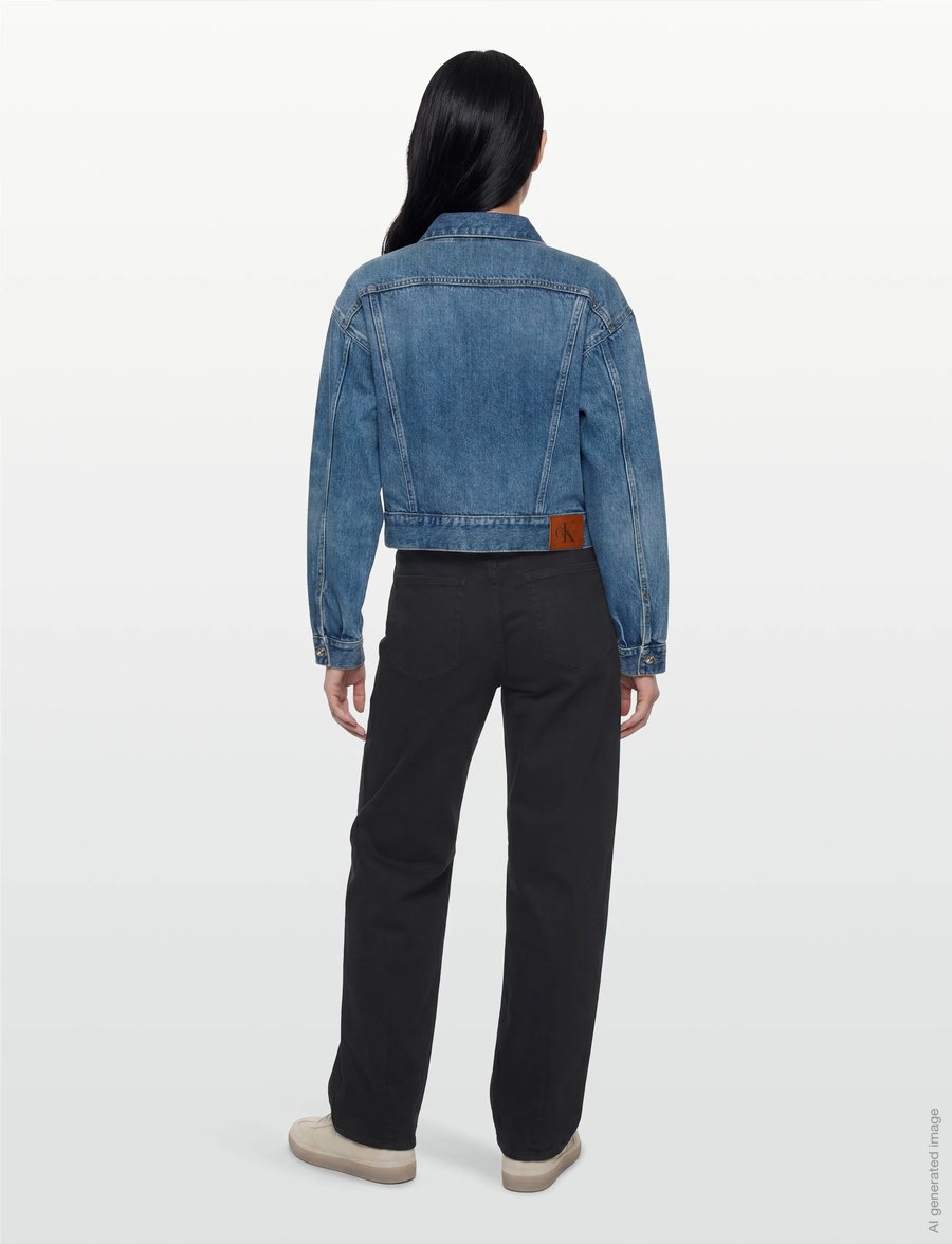 Calvin Klein Jeans - 90s TRUCKER BASSET BLUE - forårsjakker - basset blue - 4