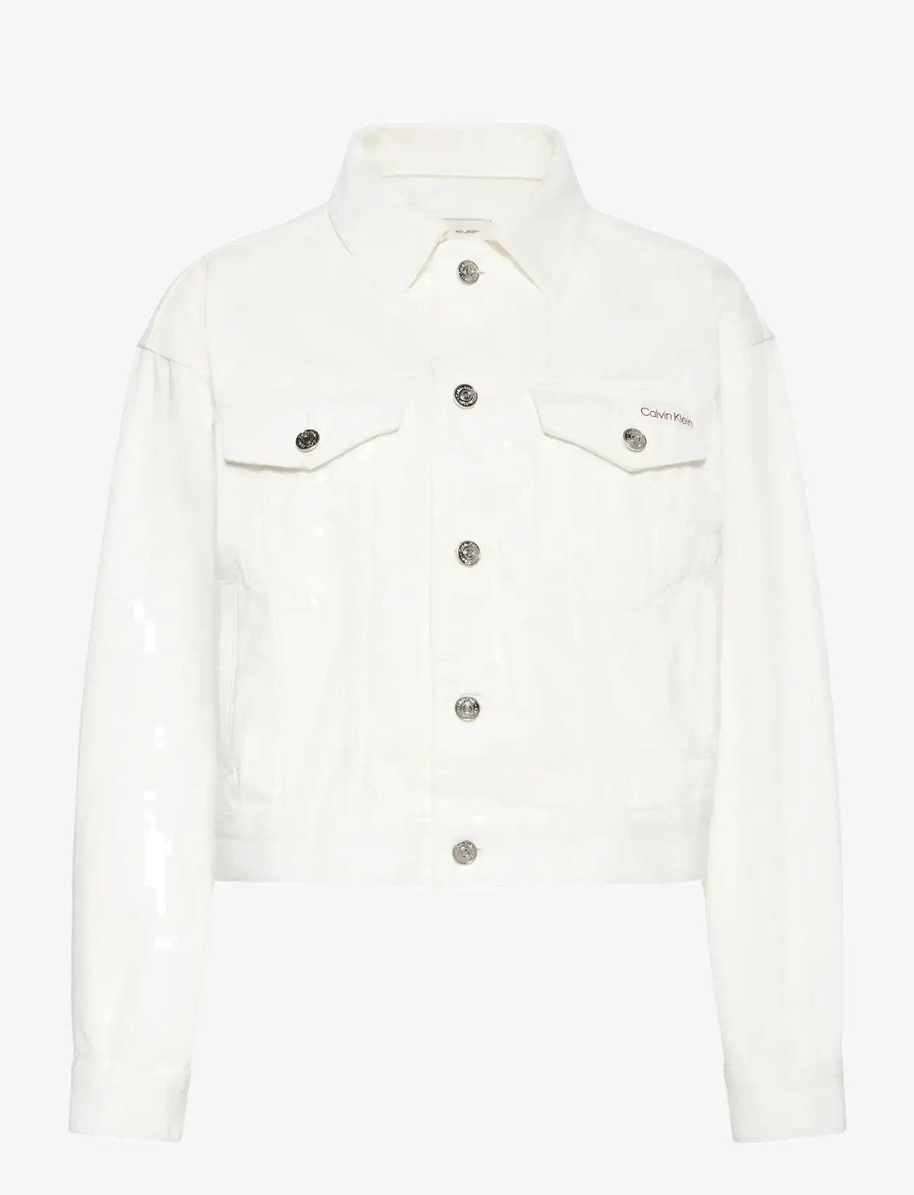 Calvin Klein Jeans - 90S TRUCKER CHALK WHITE - spring jackets - chalk white - 1