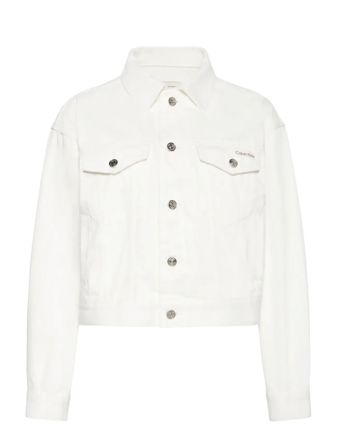 Calvin Klein Jeans 90S TRUCKER CHALK WHITE - Üleriided - CHALK WHITE / white