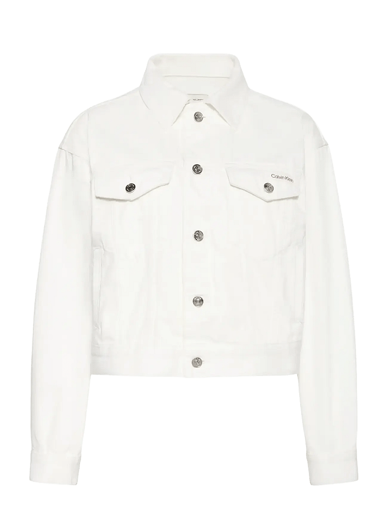 Calvin Klein Jeans - 90S TRUCKER CHALK WHITE - spring jackets - chalk white - 1