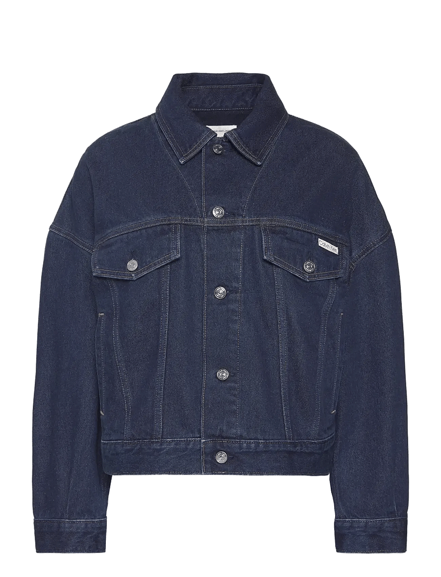 Calvin Klein Jeans - RELAXED TRUCKER TRUE INDIGO - vårjackor - true indigo - 1
