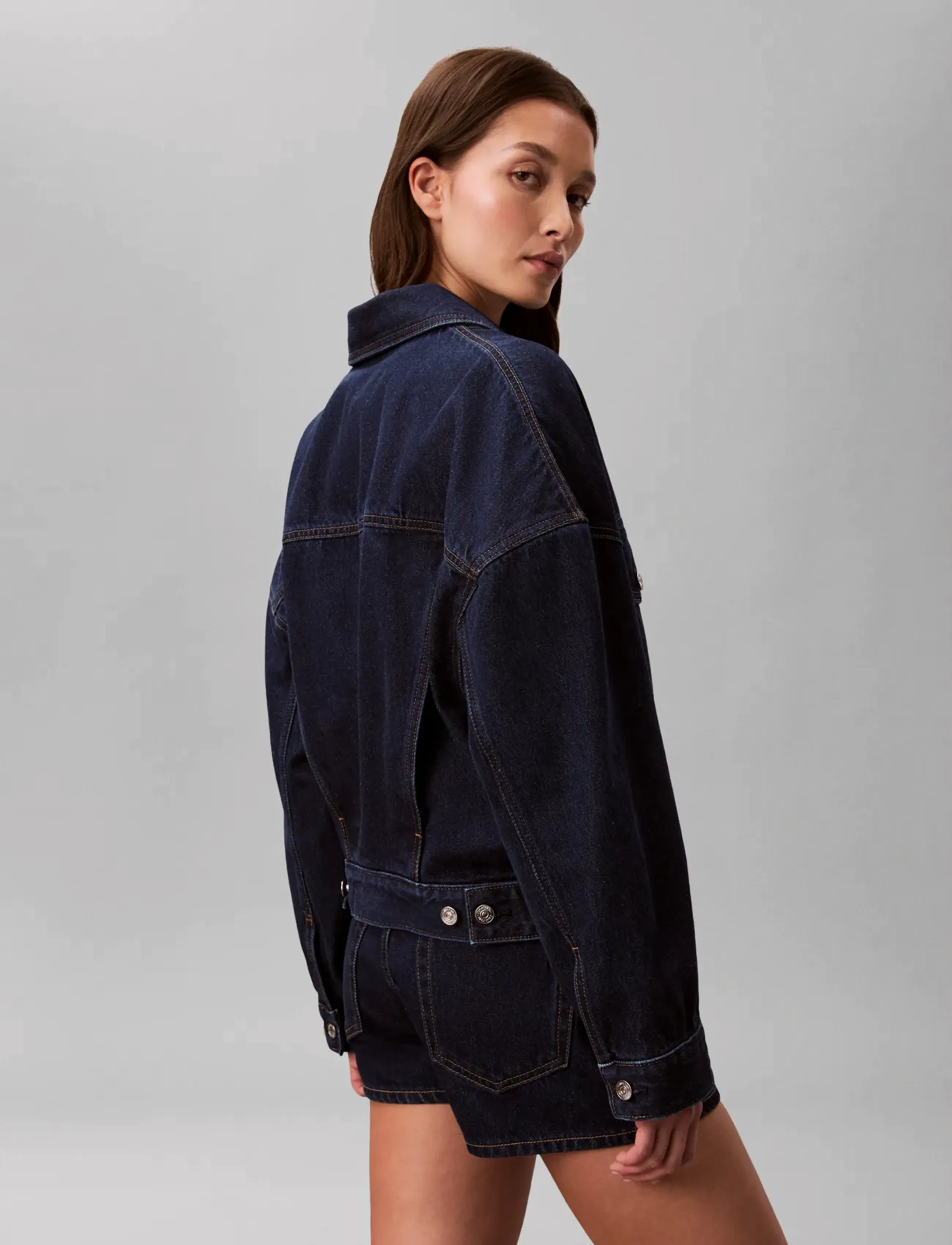 Calvin Klein Jeans - RELAXED TRUCKER TRUE INDIGO - frühlingsjacken - true indigo - 2
