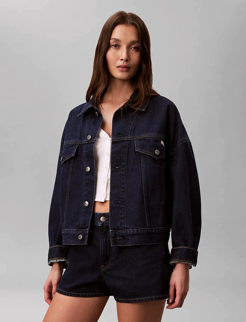 Calvin Klein Jeans - RELAXED TRUCKER TRUE INDIGO - forårsjakker - true indigo - 3
