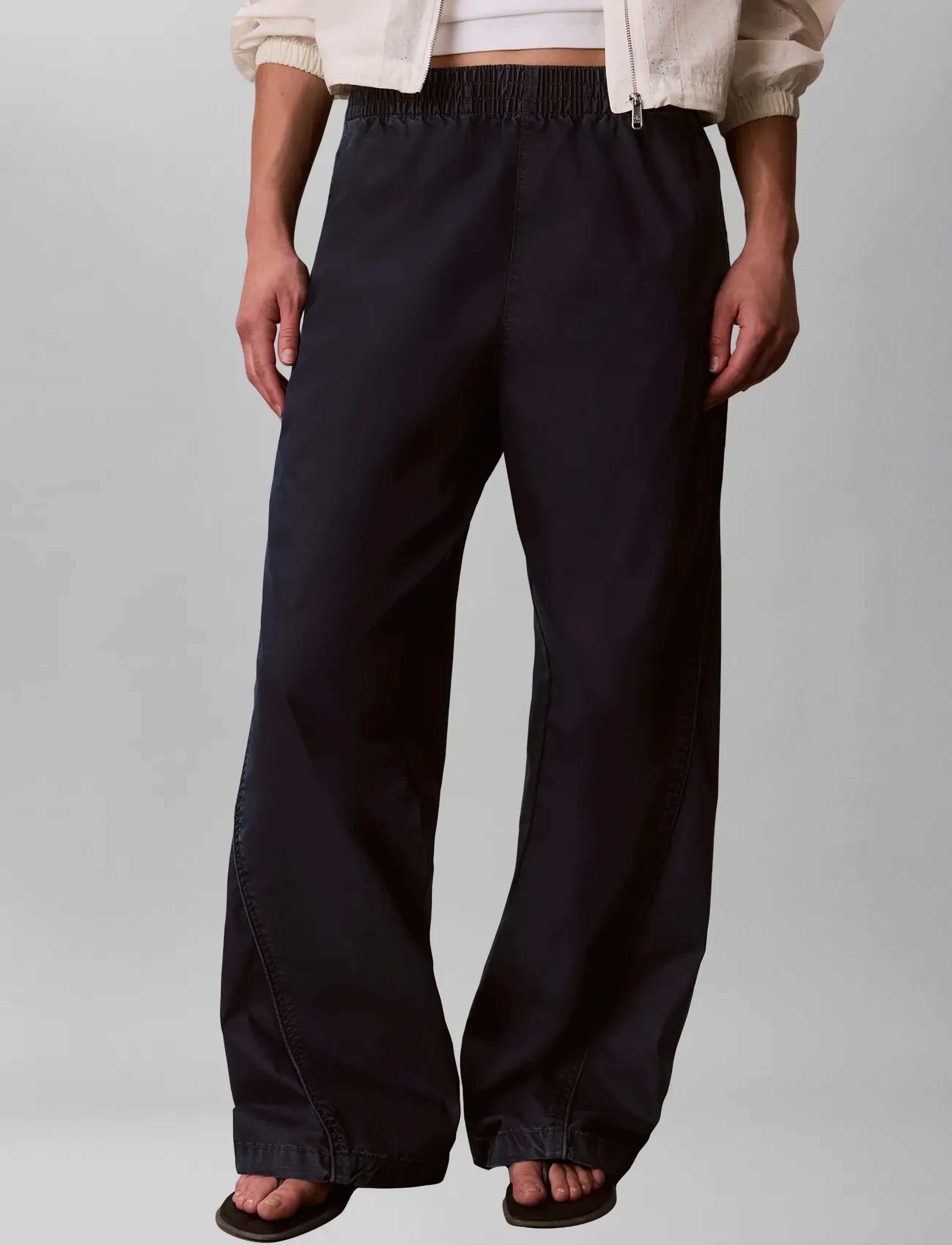 Calvin Klein Jeans Indigo Parachute Pant Dark Galax, XXS, Navy, Bukser > Joggers, Dame