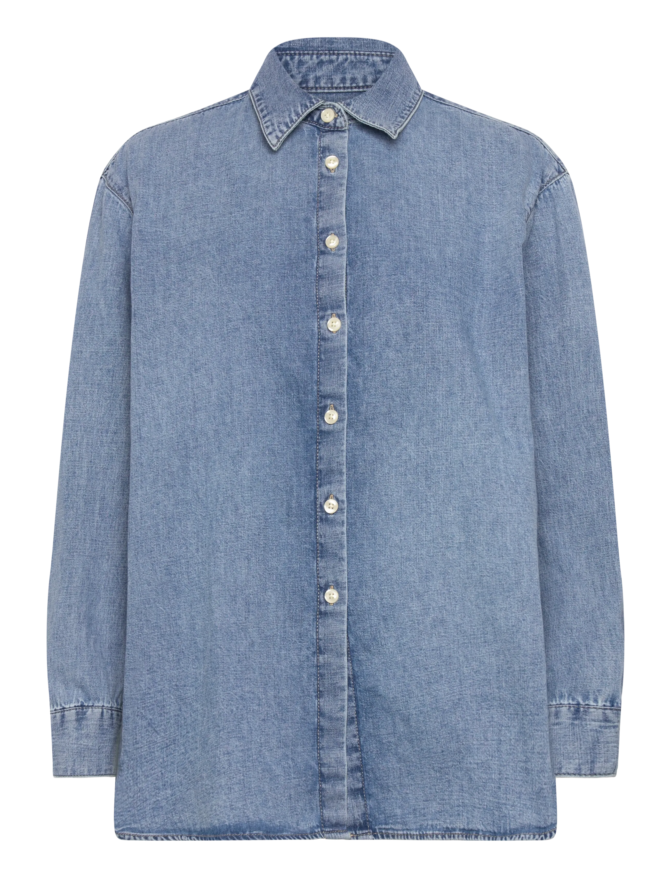 CALVIN KLEIN JEANS Oversized Shirt Vintage Bell Blau - M - Damen