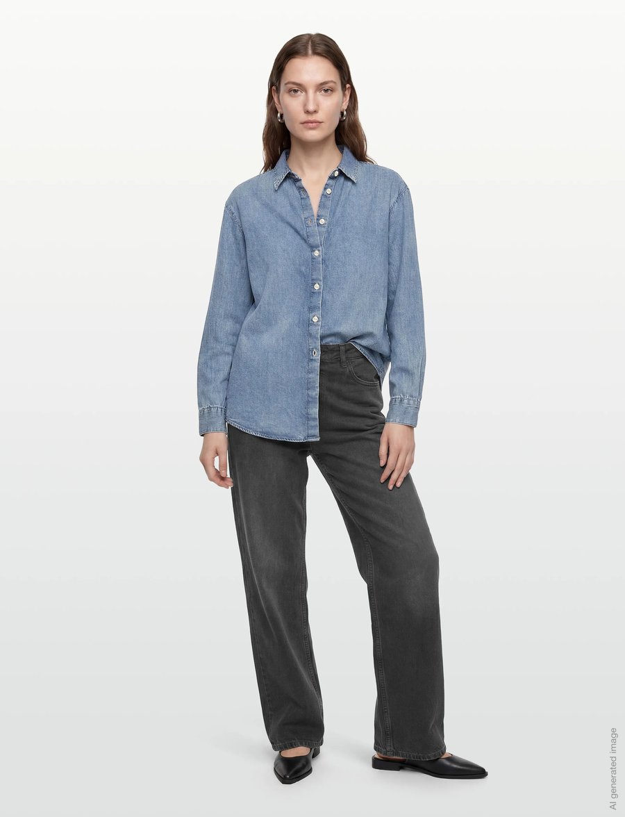 Calvin Klein Jeans - OVERSIZED SHIRT VINTAGE BELL - chemises en jeans - vintage bell - 0