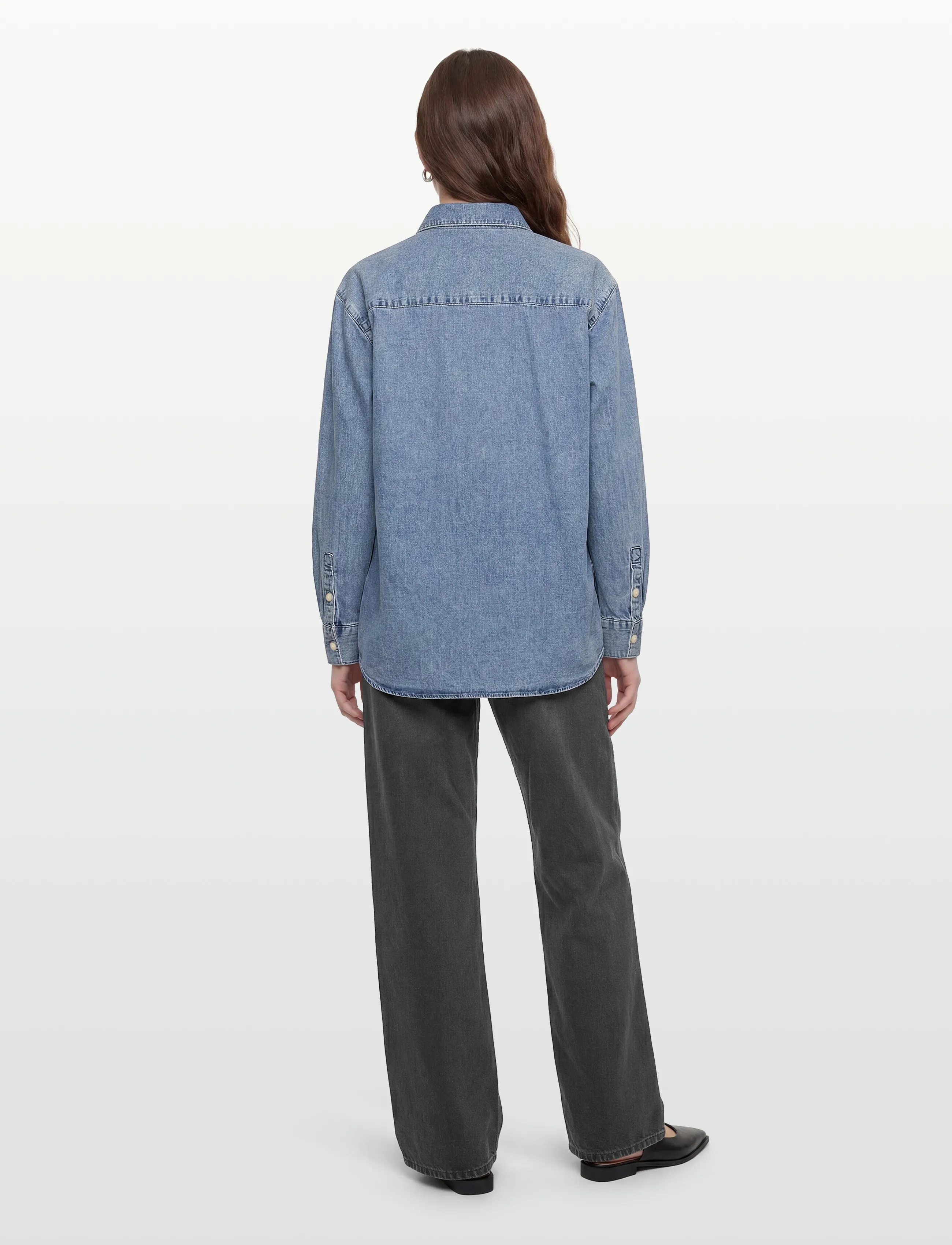 Calvin Klein Jeans - OVERSIZED SHIRT VINTAGE BELL - chemises en jeans - vintage bell - 4