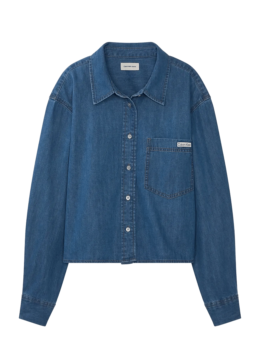Calvin Klein Jeans - NEW DAD SHIRT ANNAPOLIS SKY - jeansskjortor - annapolis sky - 1