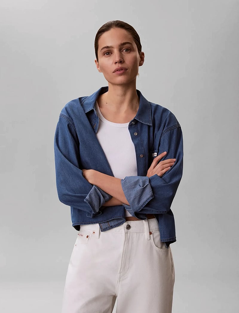 Calvin Klein Jeans - NEW DAD SHIRT ANNAPOLIS SKY - denimskjorter - annapolis sky - 0