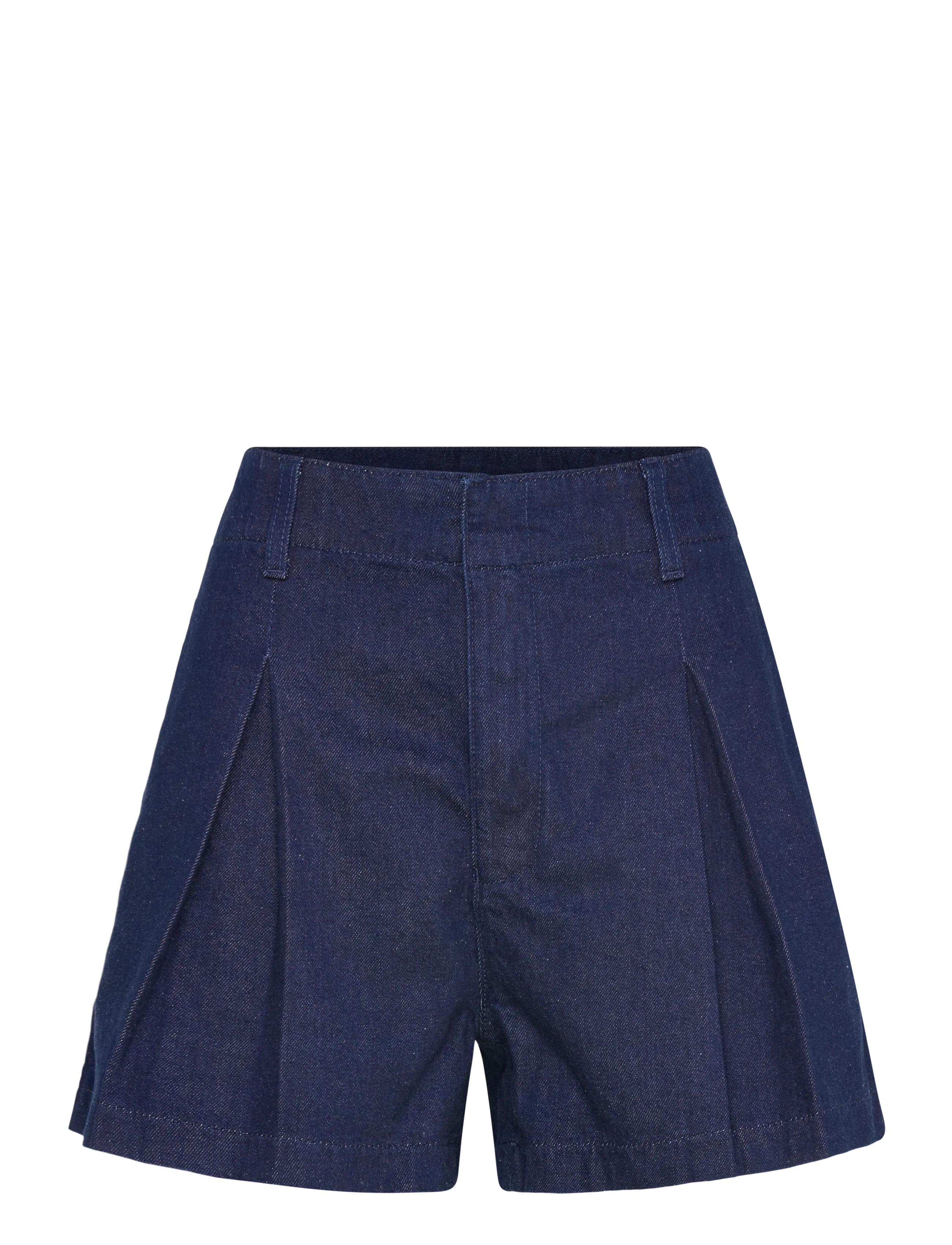 Calvin Klein Jeans WHS PLEATED TROUSER SHORT RINSE - Lühikesed püksid - RINSE / navy