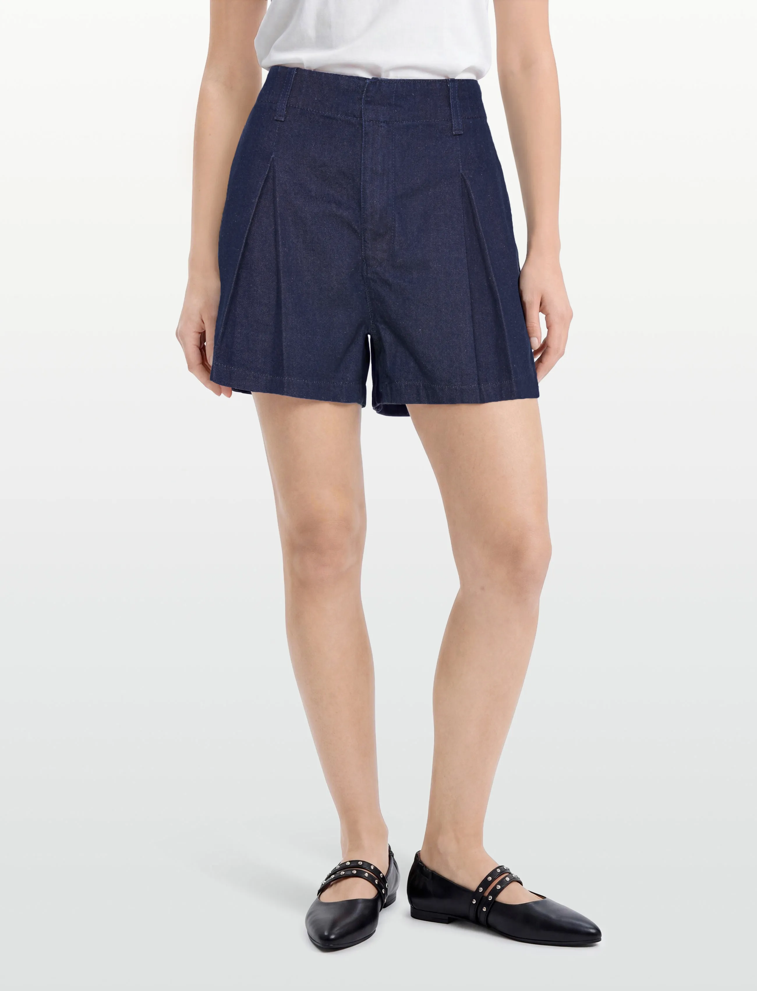 Calvin Klein Jeans - WHS PLEATED TROUSER SHORT RINSE - jorts - rinse - 3