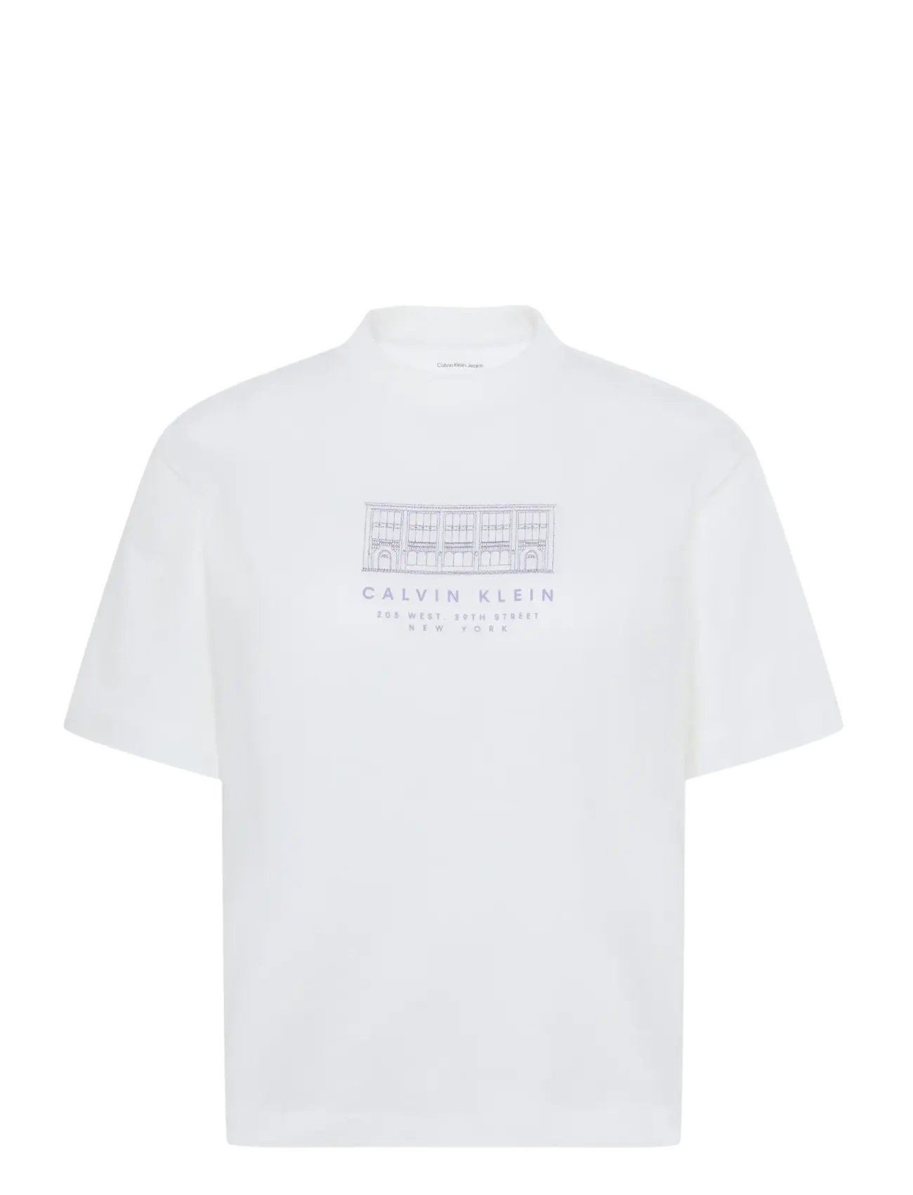 Calvin Klein Jeans SS SEASONAL GRAPHIC BOXY TEE - Stuttermabolir og toppar - BRIGHT WHITE / white