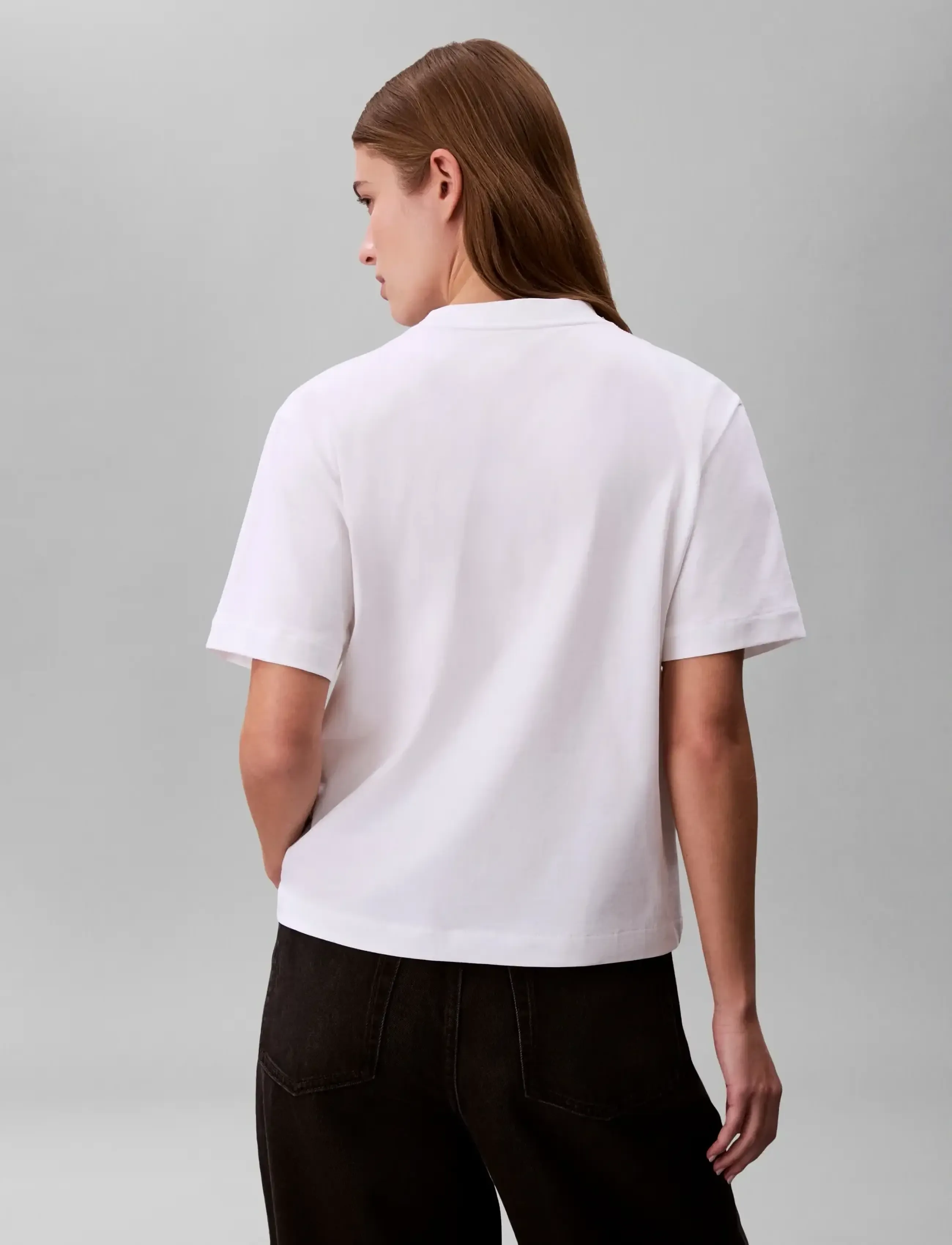Calvin Klein Jeans - SS SEASONAL GRAPHIC BOXY TEE - t-shirts - bright white - 2