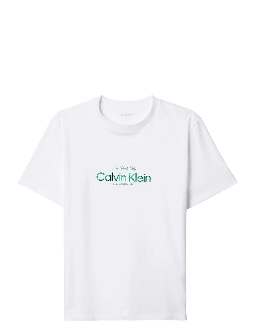 Calvin Klein Jeans - SS CLASSIC CK NYC LOGO TEE - t-särgid - bright white - 1
