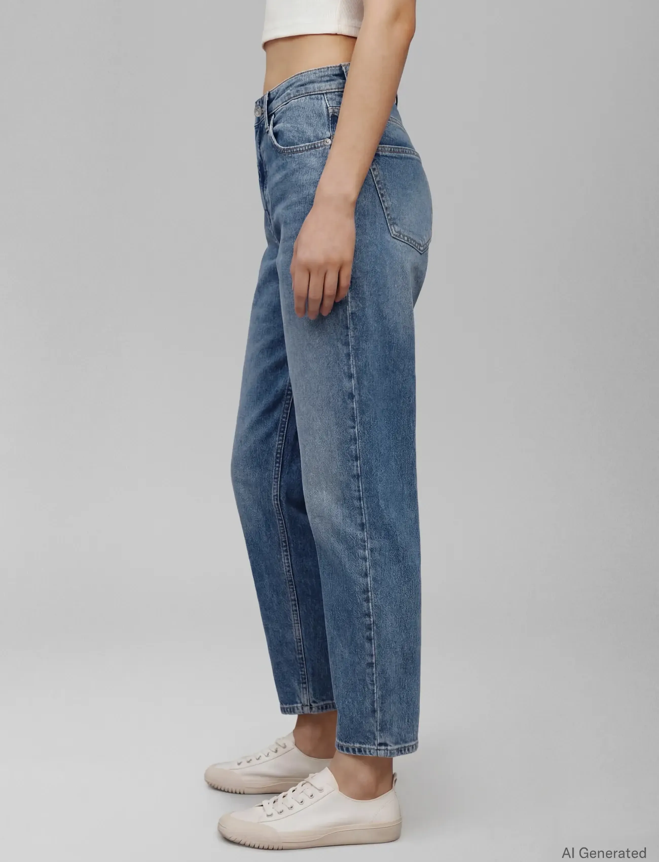 Calvin Klein Jeans Mom Jean Foster Blue, 32 x 32, Jeans, Blau - Frauen