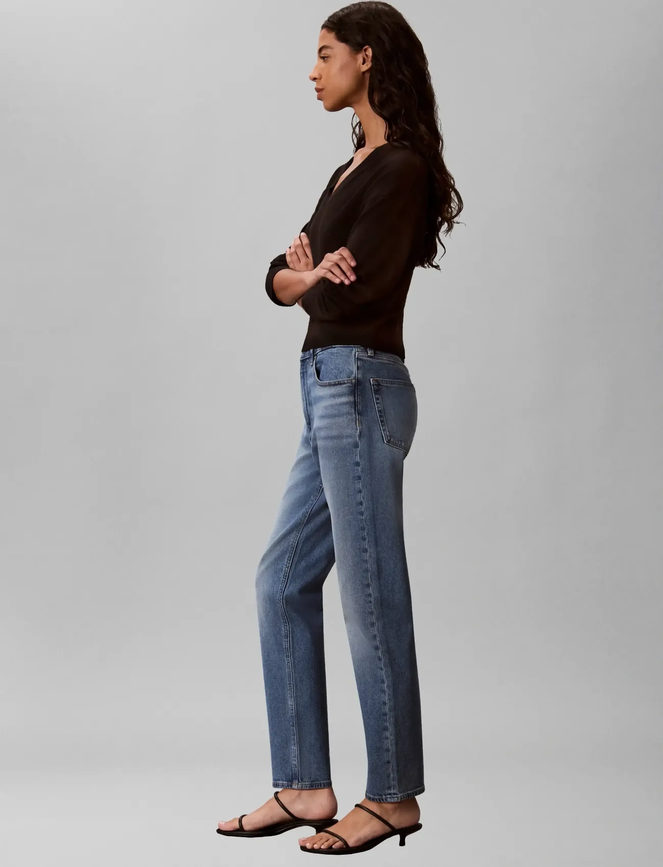 Calvin Klein Jeans - MOM JEAN FOSTER BLUE - mom jeans - foster blue - 5