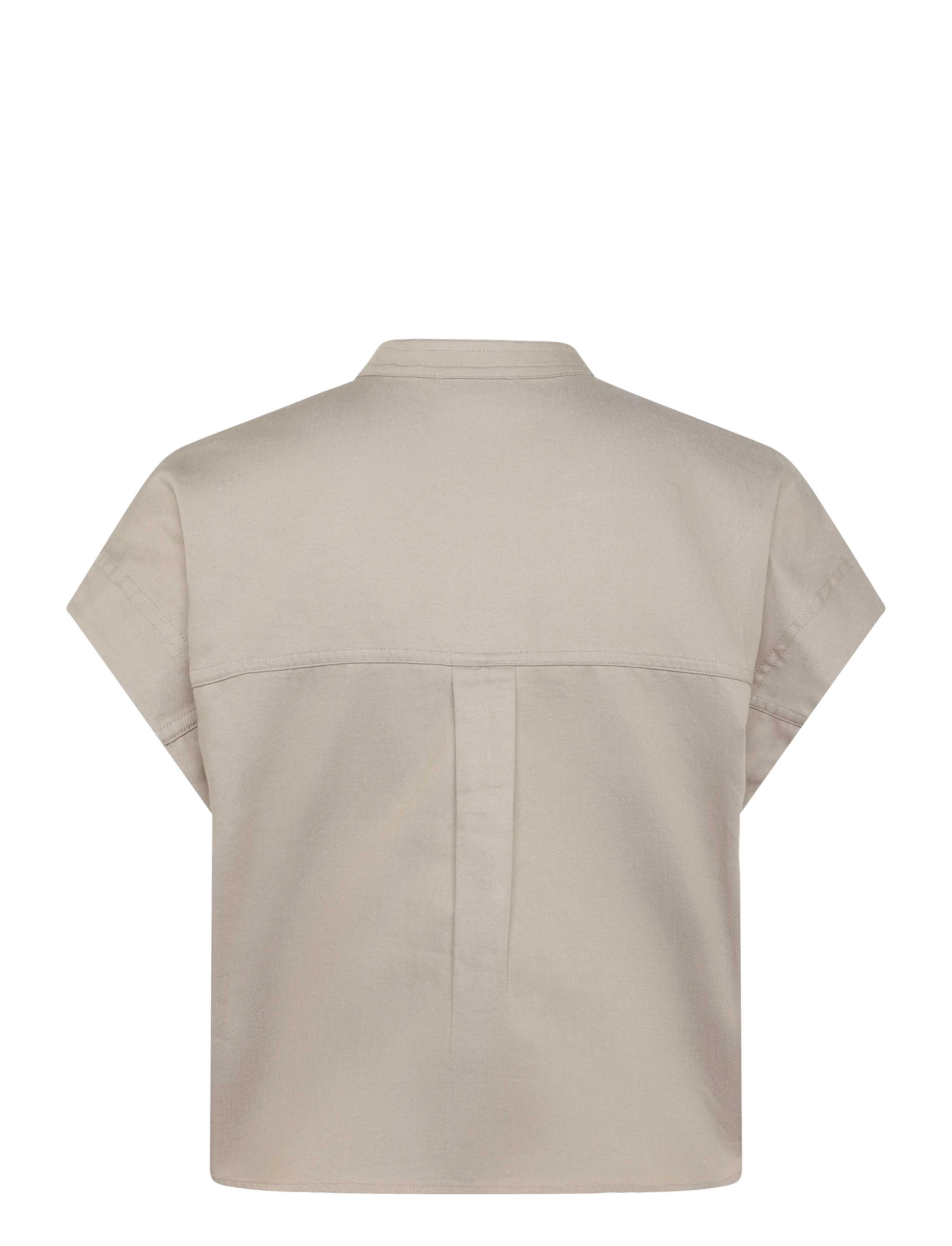 Calvin Klein Jeans - FAUX DENIM SS RELAXED BLOUSE - jeanshemden - roasted cashew - 1