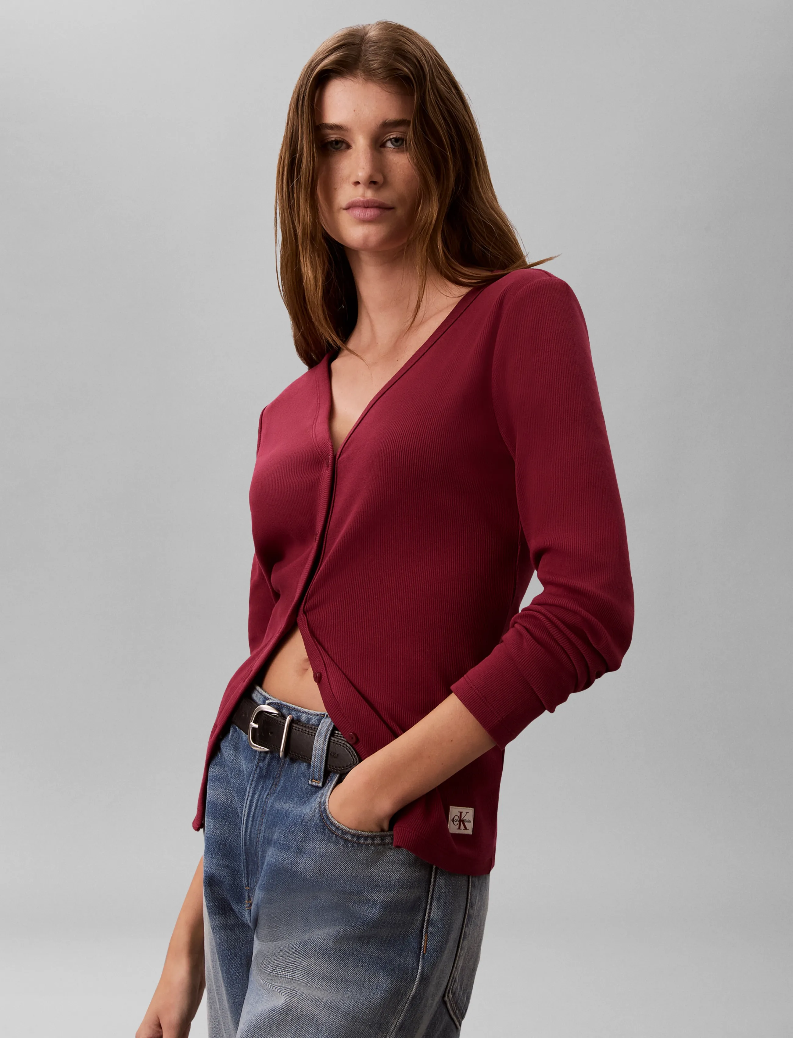 Ls Woven Label Baby Rib Button F 5