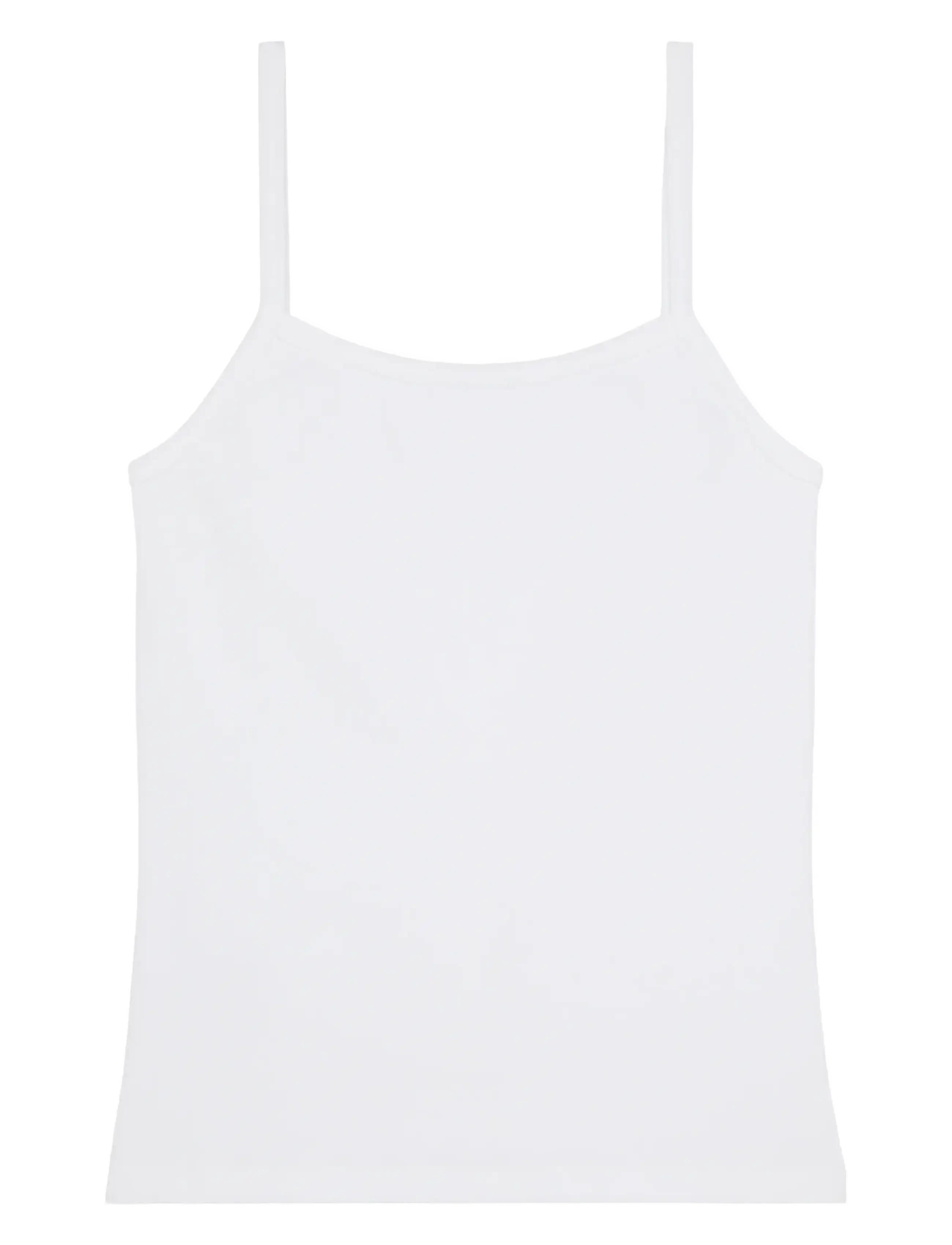 Calvin Klein Jeans - SL 2X2 BABY RIB STRAP TANK - tanktops - bright white - 2