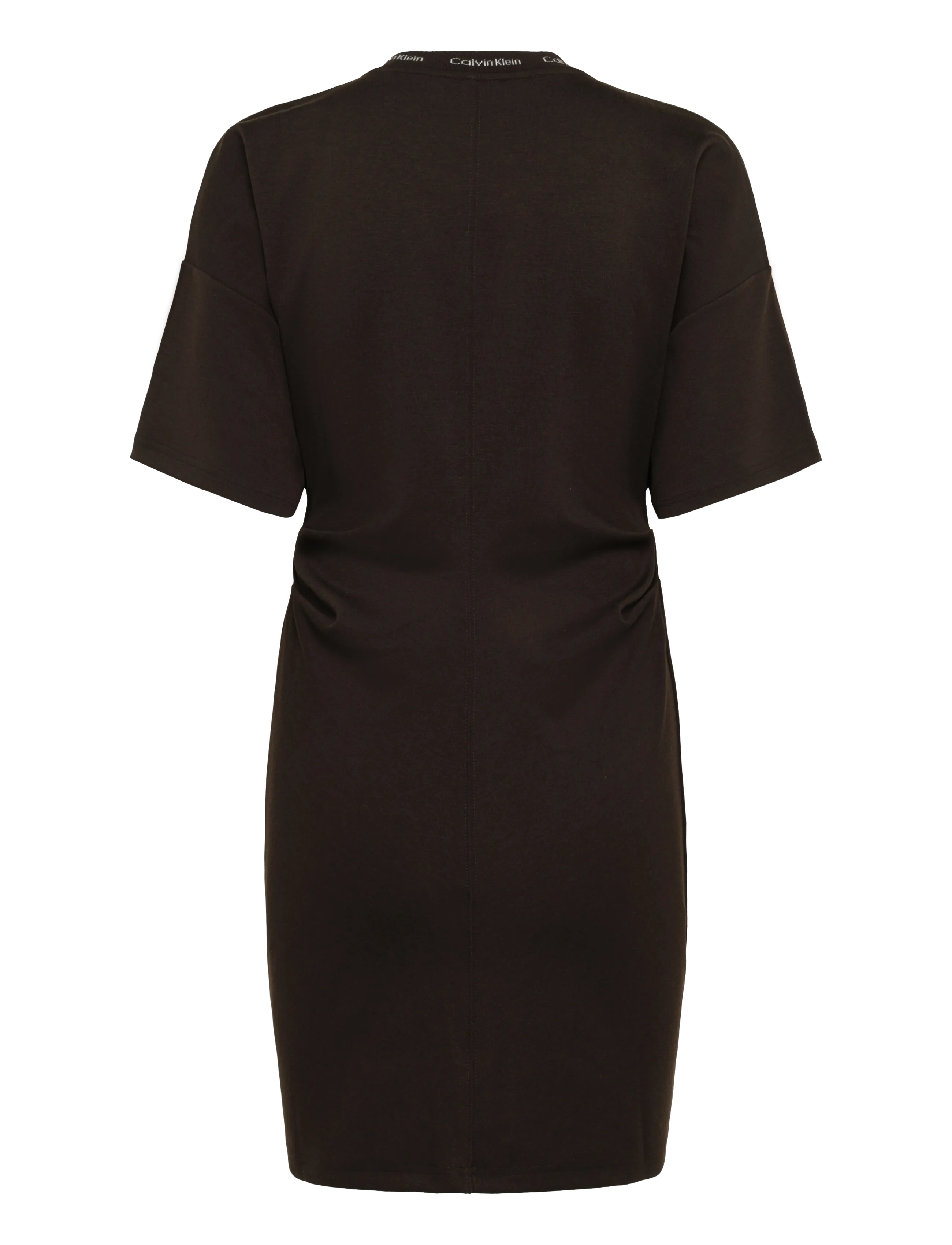 Calvin Klein Jeans - SS LOGO RIB INTERLOCK T-SHIRT DR - t-shirtkjoler - dark coffee - 1