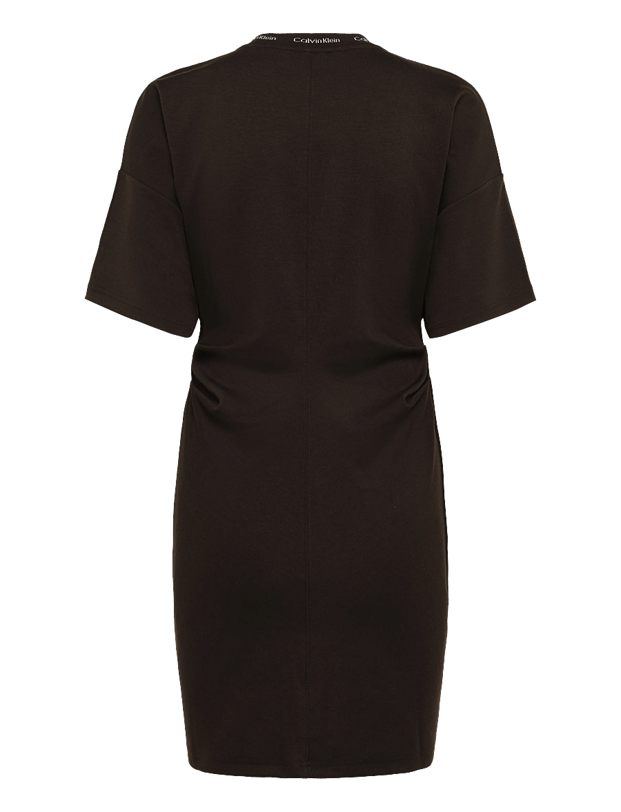 Calvin Klein Jeans - SS LOGO RIB INTERLOCK T-SHIRT DR - t-shirtkjoler - dark coffee - 1
