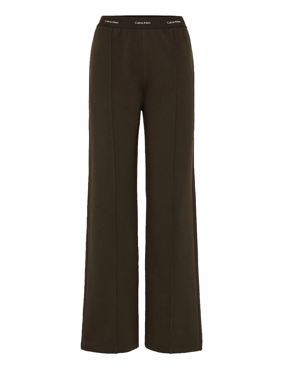 Calvin Klein Jeans - TERRY LOGO WAISTBAND TRACK PANT - hverdags stil - dark coffee - 1