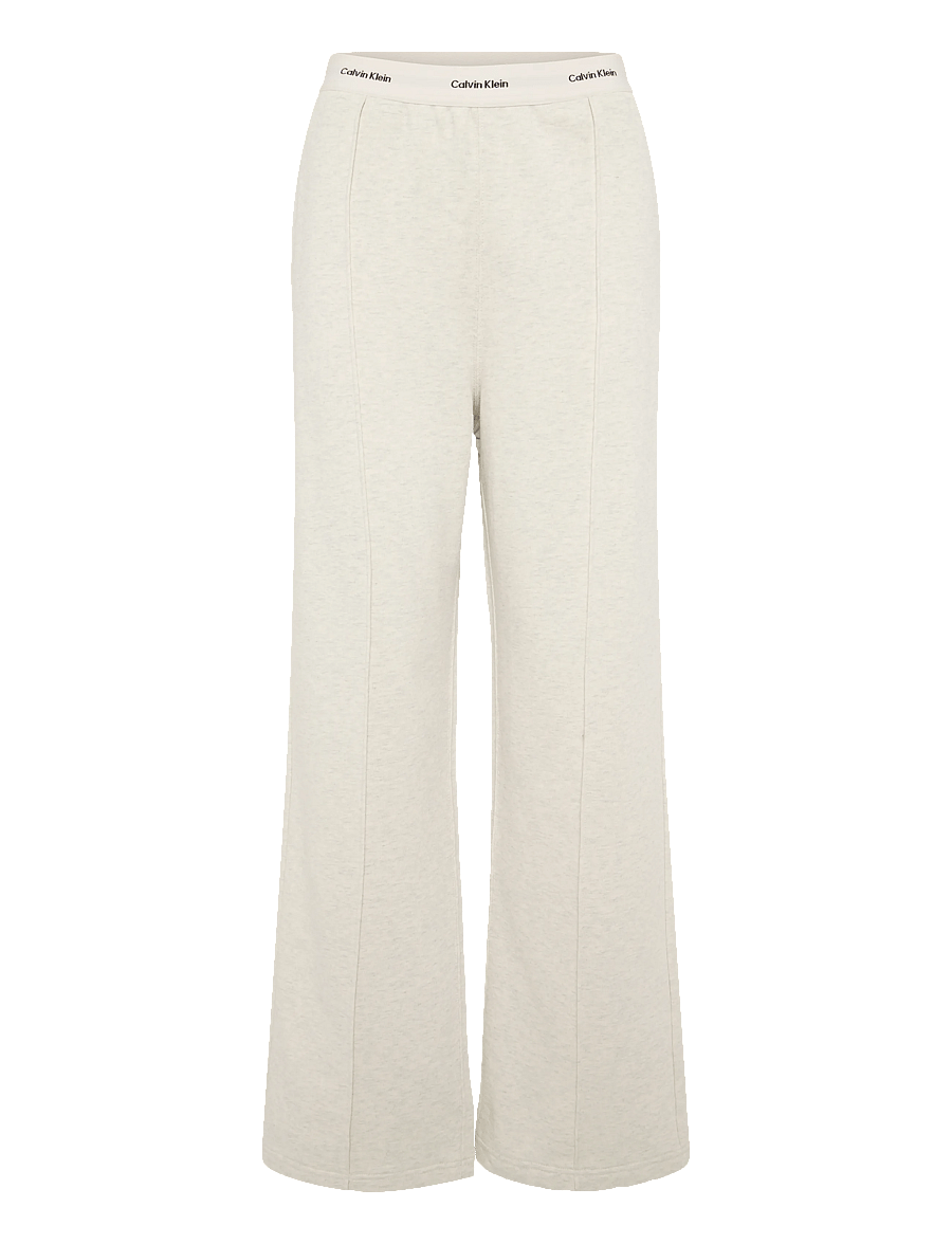 Calvin Klein Jeans - TERRY LOGO WAISTBAND TRACK PANT - hverdags stil - vanilla heather - 1