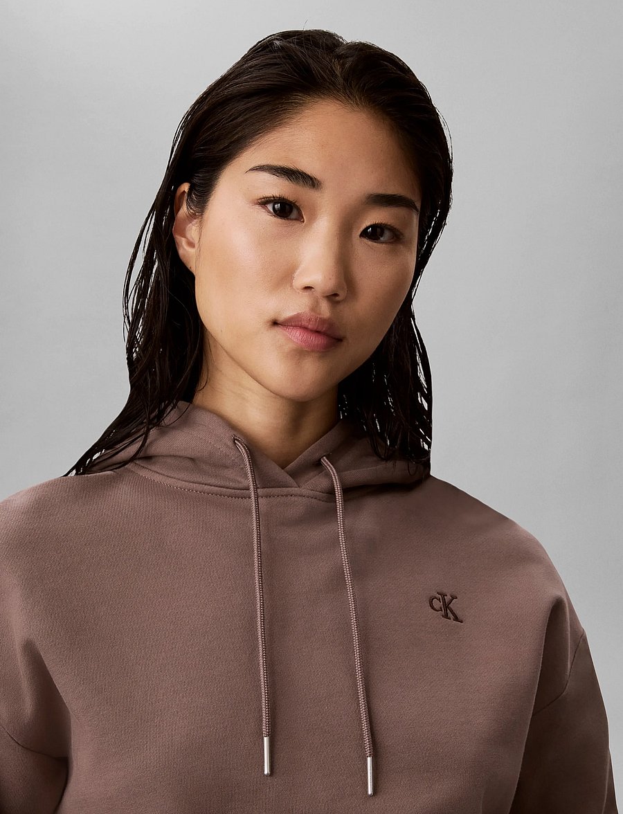 Calvin Klein Jeans - MONOGRAM FRENCH TERRY PO HOODIE - hoodies - iron - 4