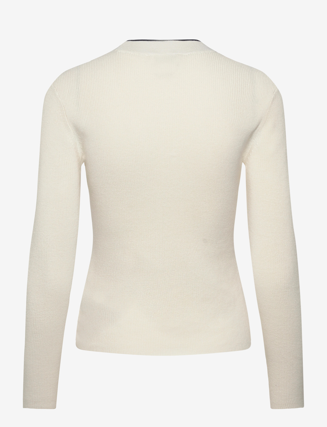 Calvin Klein Jeans - WOVEN LABEL LS CREW NECK - sviitrid - tofu - 1