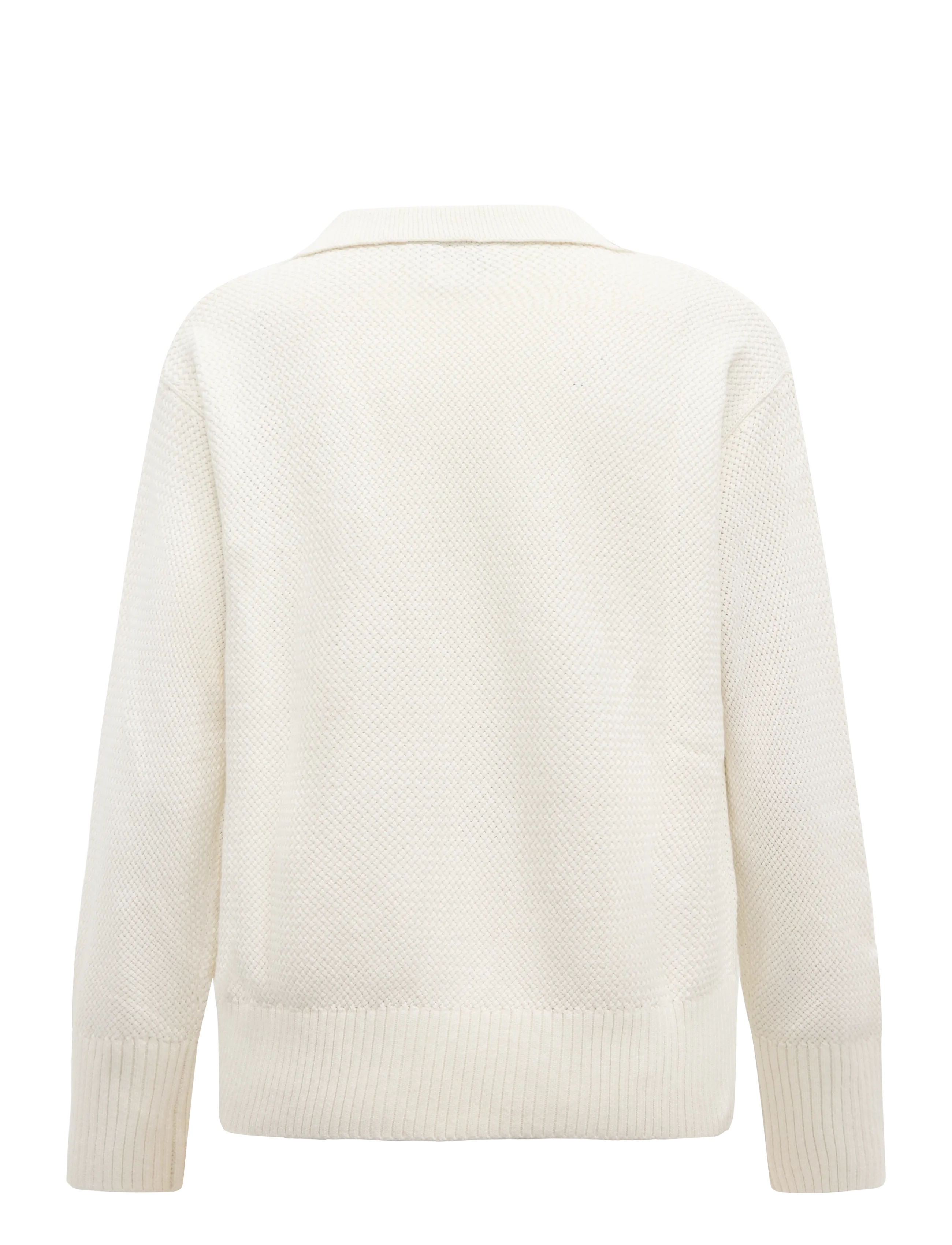 Calvin Klein Jeans - RELAXED BASKETWEAVE POLO - pullover - tofu - 1