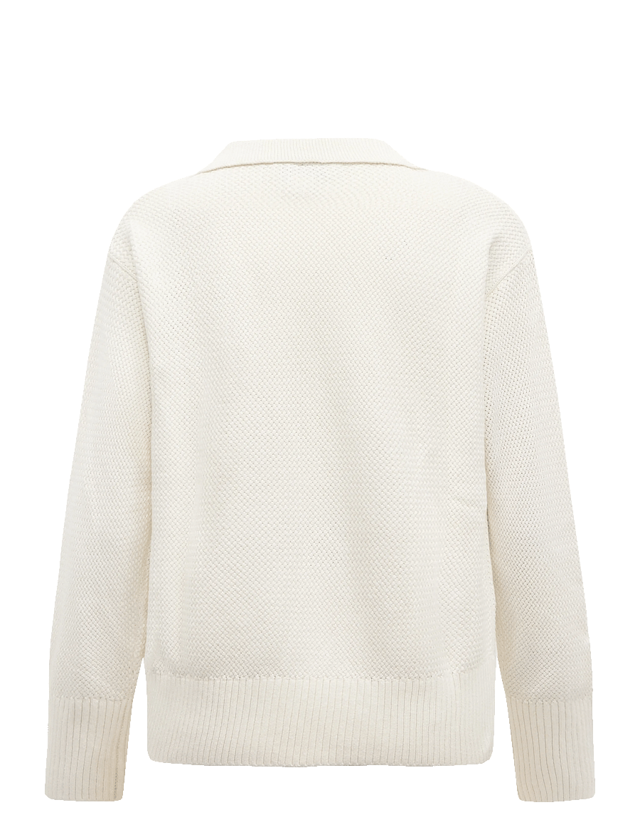 Calvin Klein Jeans - RELAXED BASKETWEAVE POLO - striktrøjer - tofu - 1
