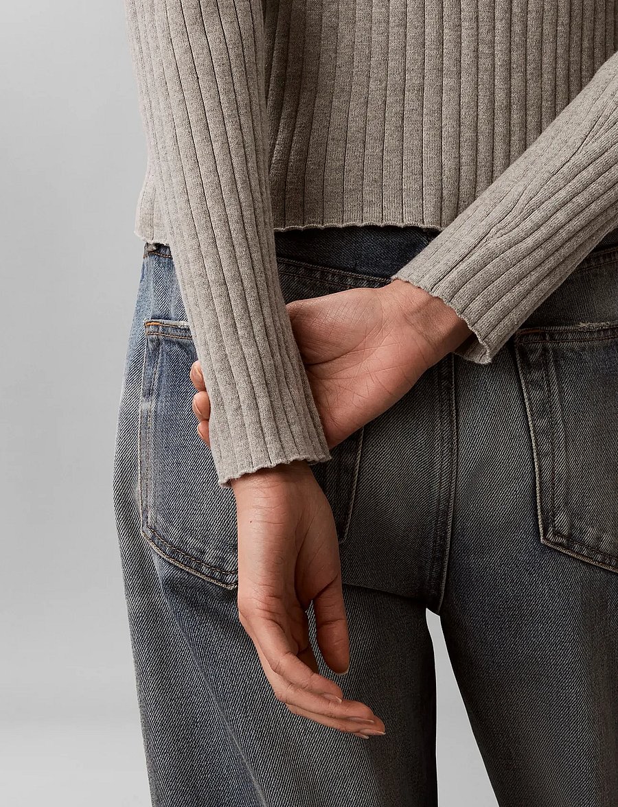Calvin Klein Jeans - COTTON RIB CARDIGAN - cardigans - b10 grey heather - 4