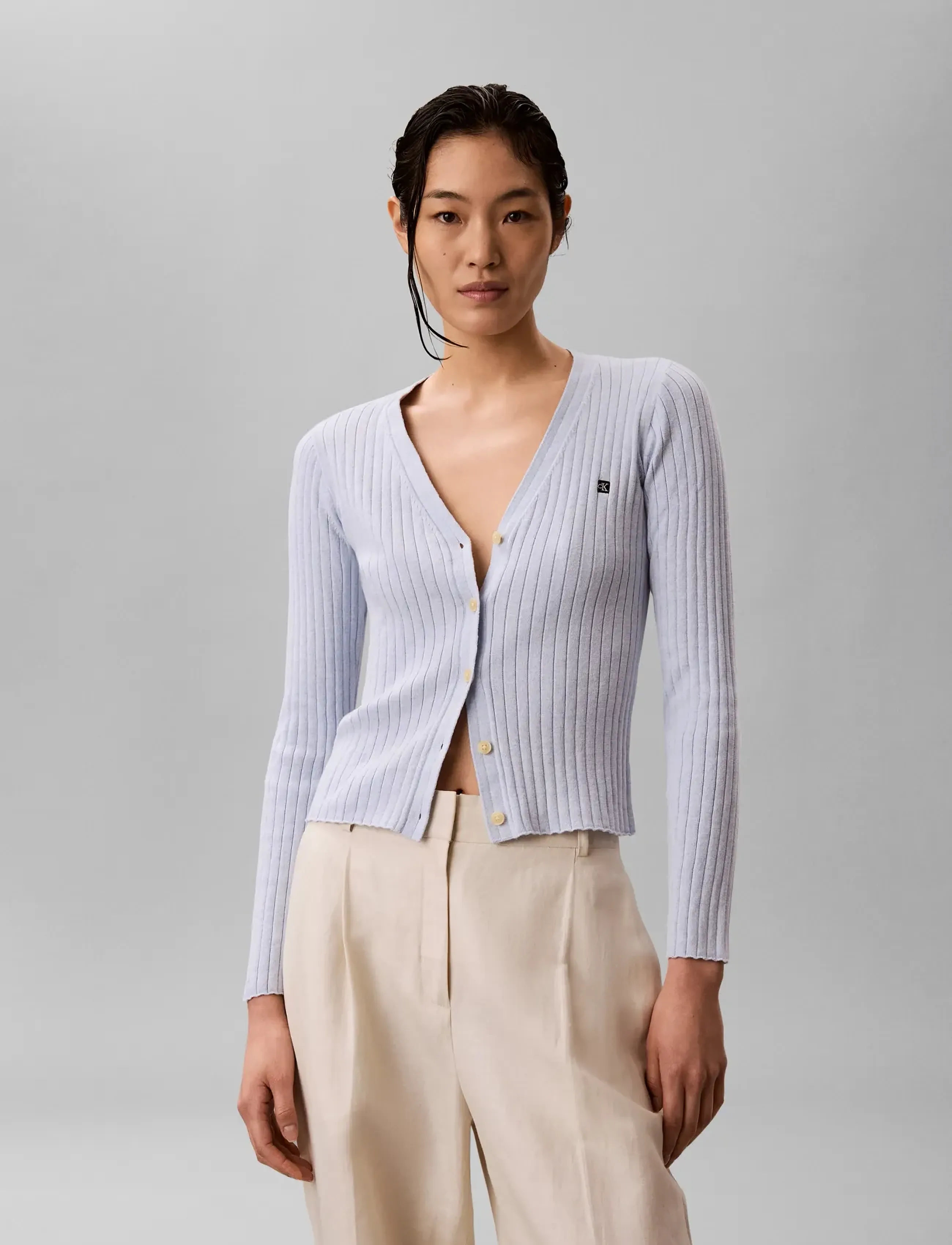 Cotton Rib Cardigan