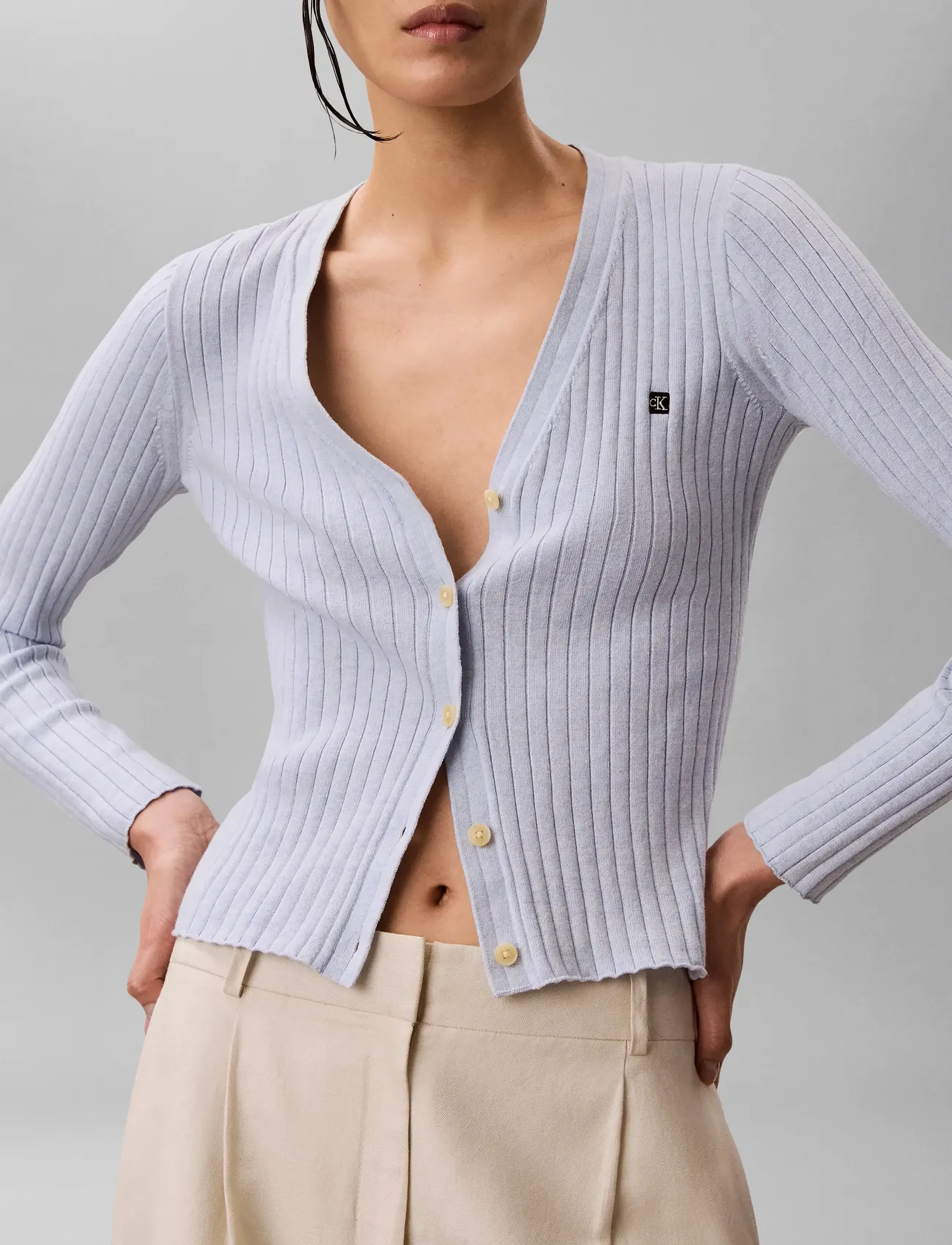 Cotton Rib Cardigan 4