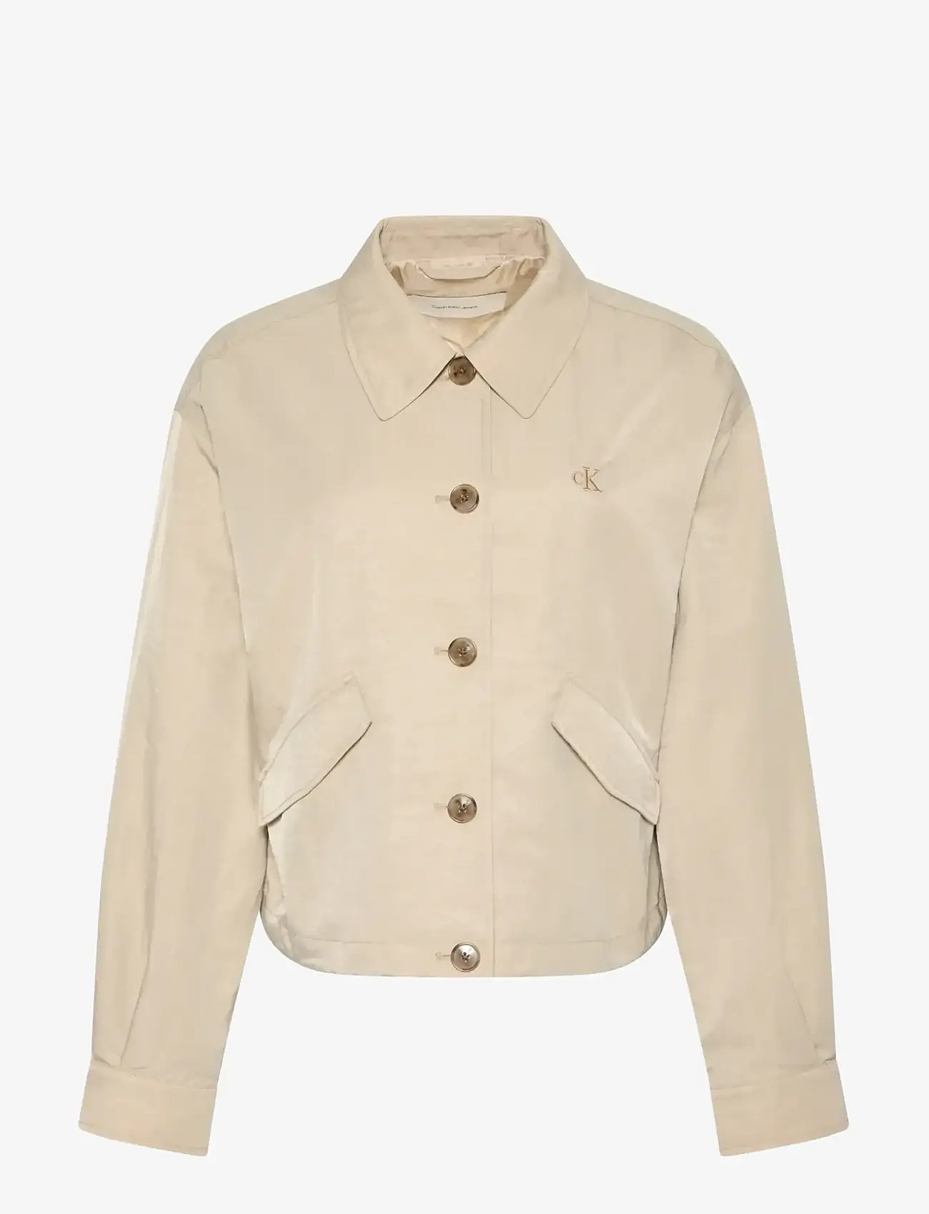 Calvin Klein Jeans - WOVEN DAY JACKET - forårsjakker - white pepper - 1