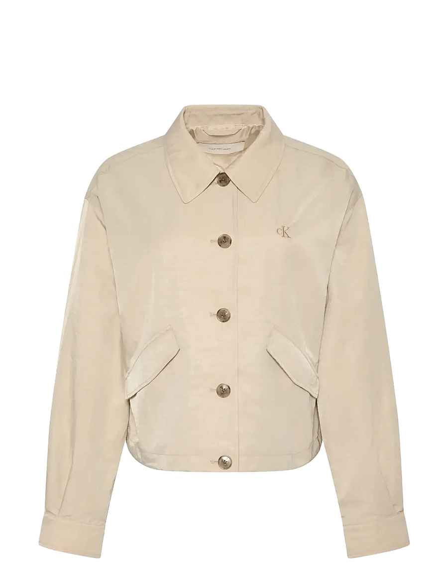 Calvin Klein Jeans - WOVEN DAY JACKET - lette jakker - white pepper - 1