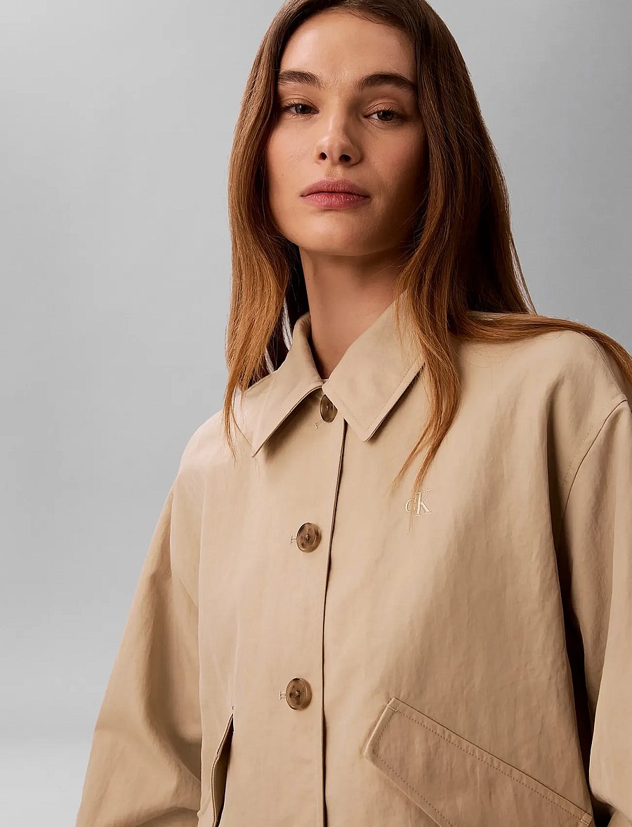 Calvin Klein Jeans - WOVEN DAY JACKET - lette jakker - white pepper - 3