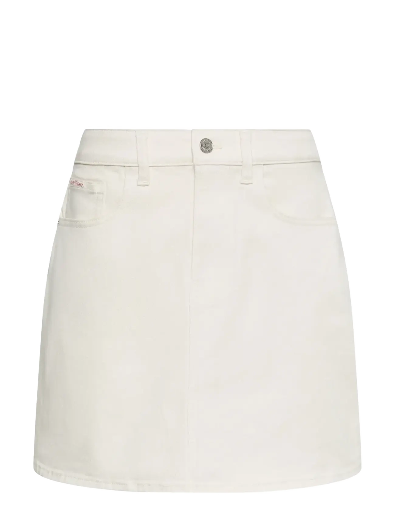 Calvin Klein Jeans SIGNATURE 90S MINI SKIRT - Kläder - TOFU / cream