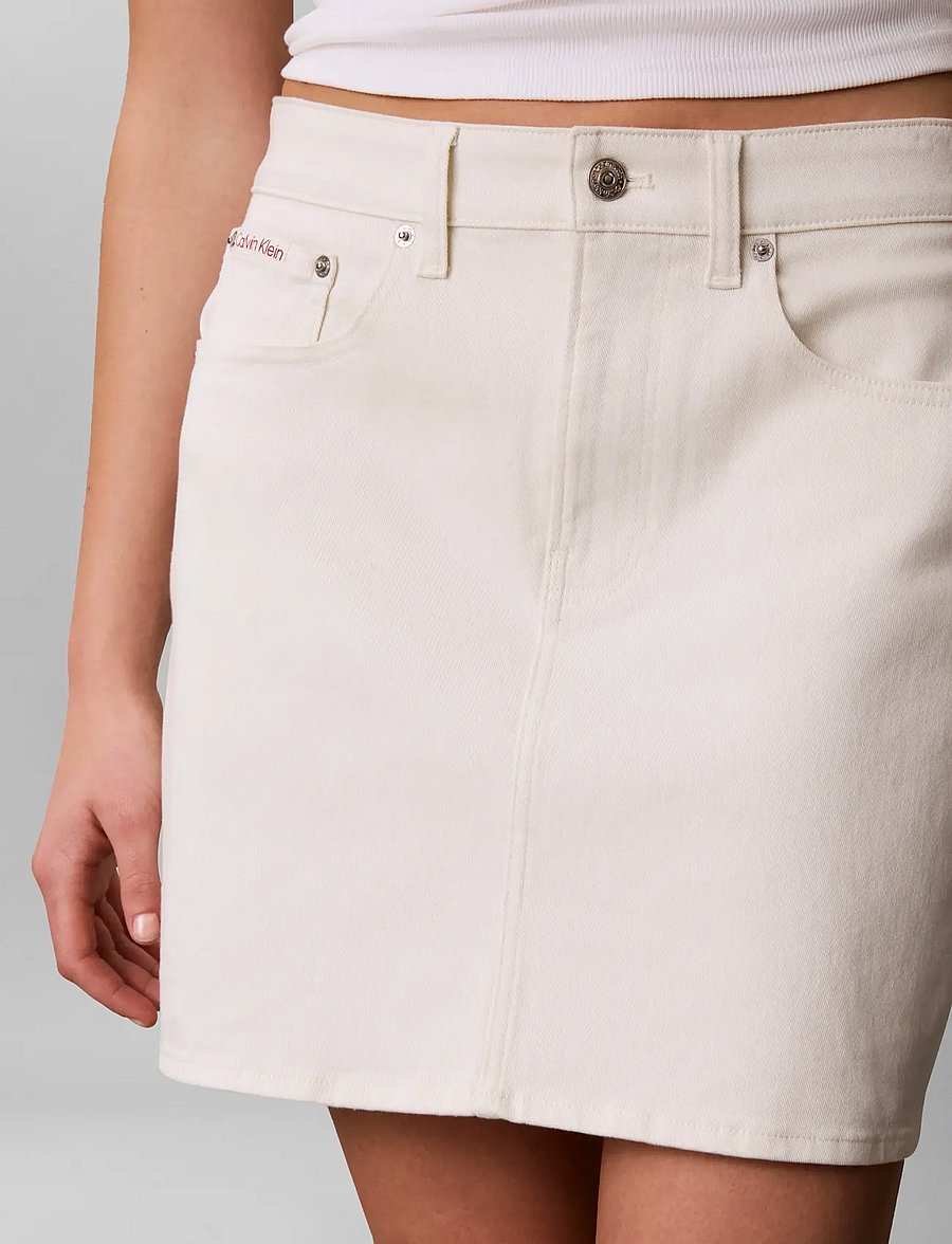 Calvin Klein Jeans - SIGNATURE 90S MINI SKIRT - denim skirts - tofu - 3