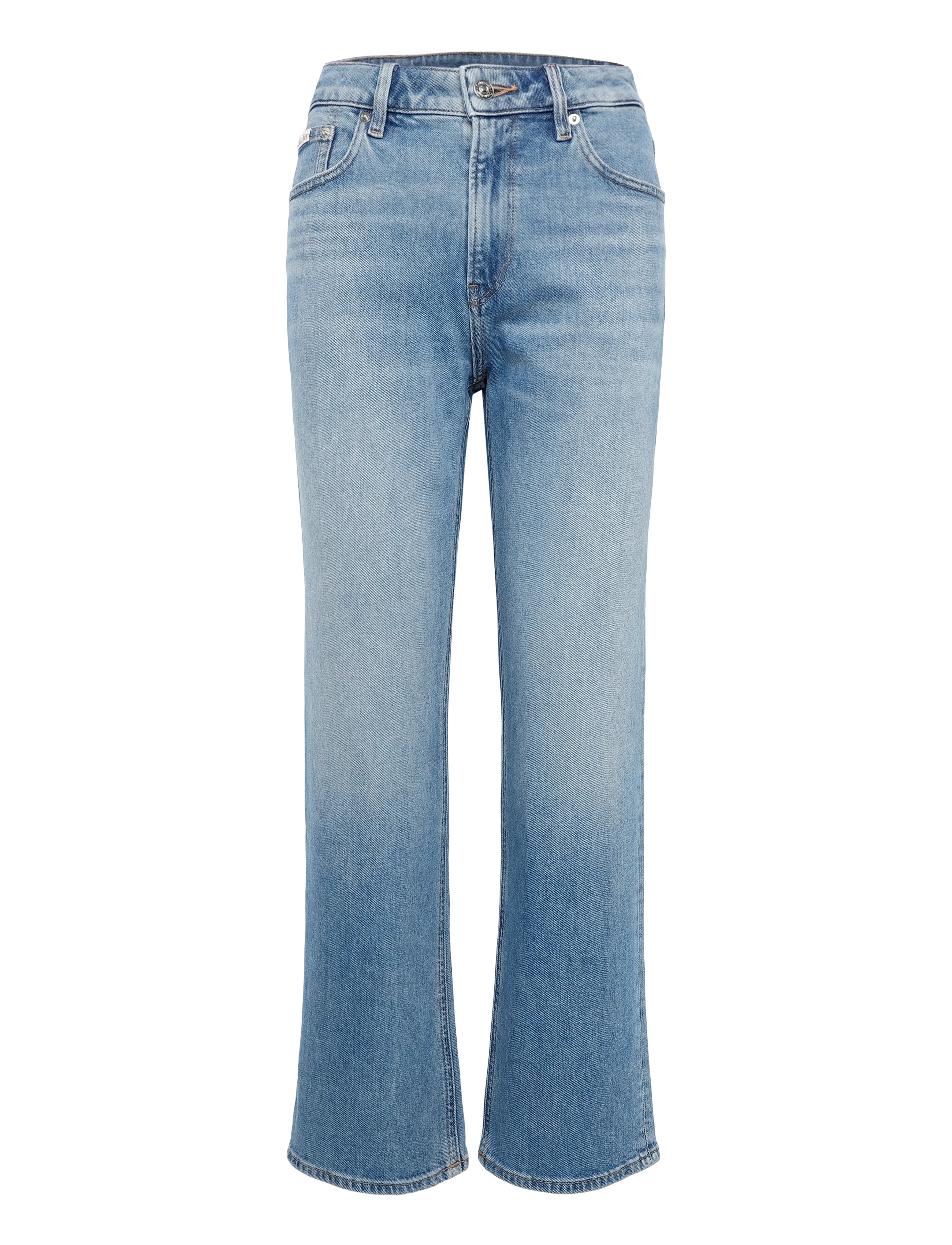 Calvin Klein Jeans HIGH RISE STRAIGHT AQUA CAST - Jeans - AQUA CAST / blue
