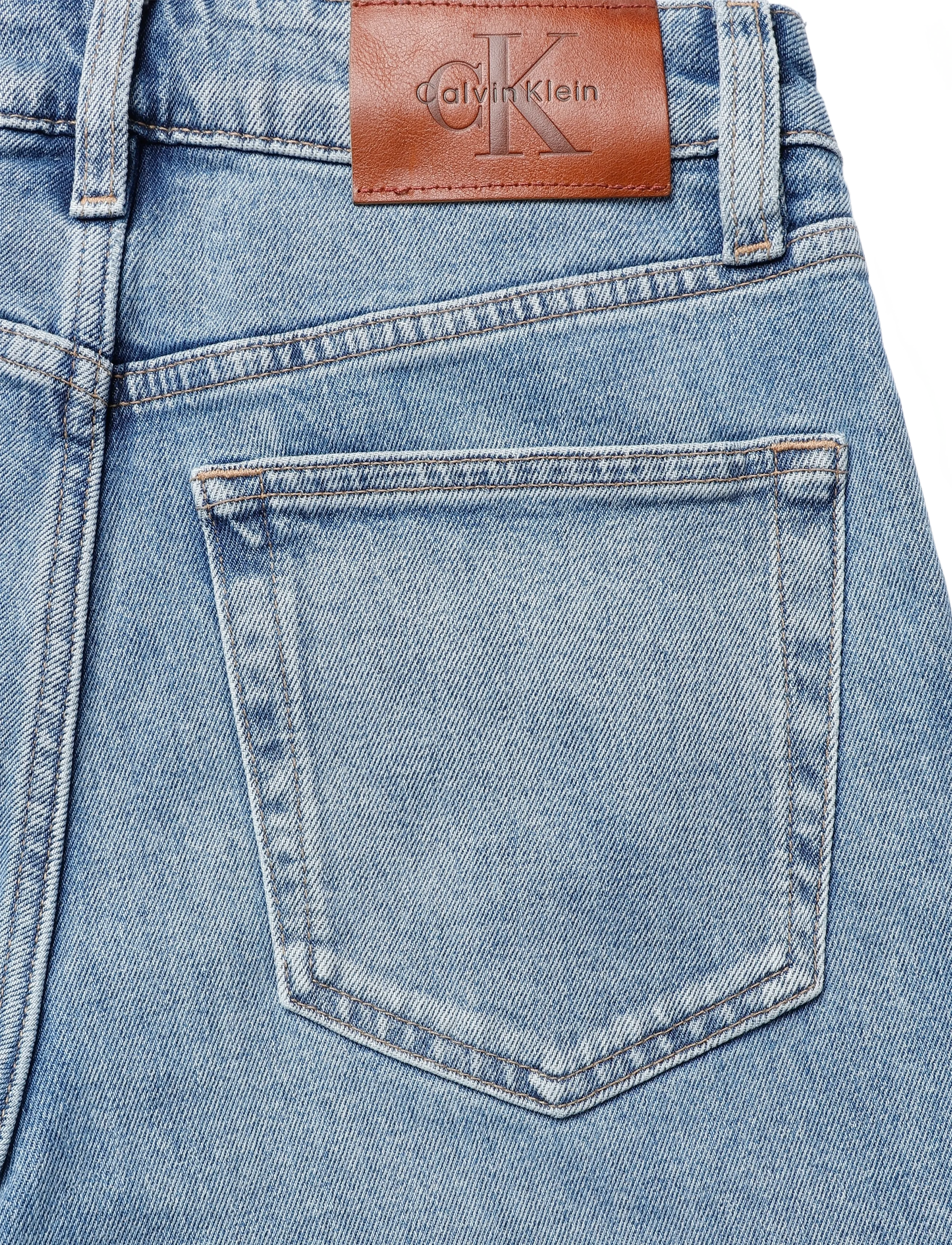 Calvin Klein Jeans - HIGH RISE STRAIGHT AQUA CAST - straight jeans - aqua cast - 4