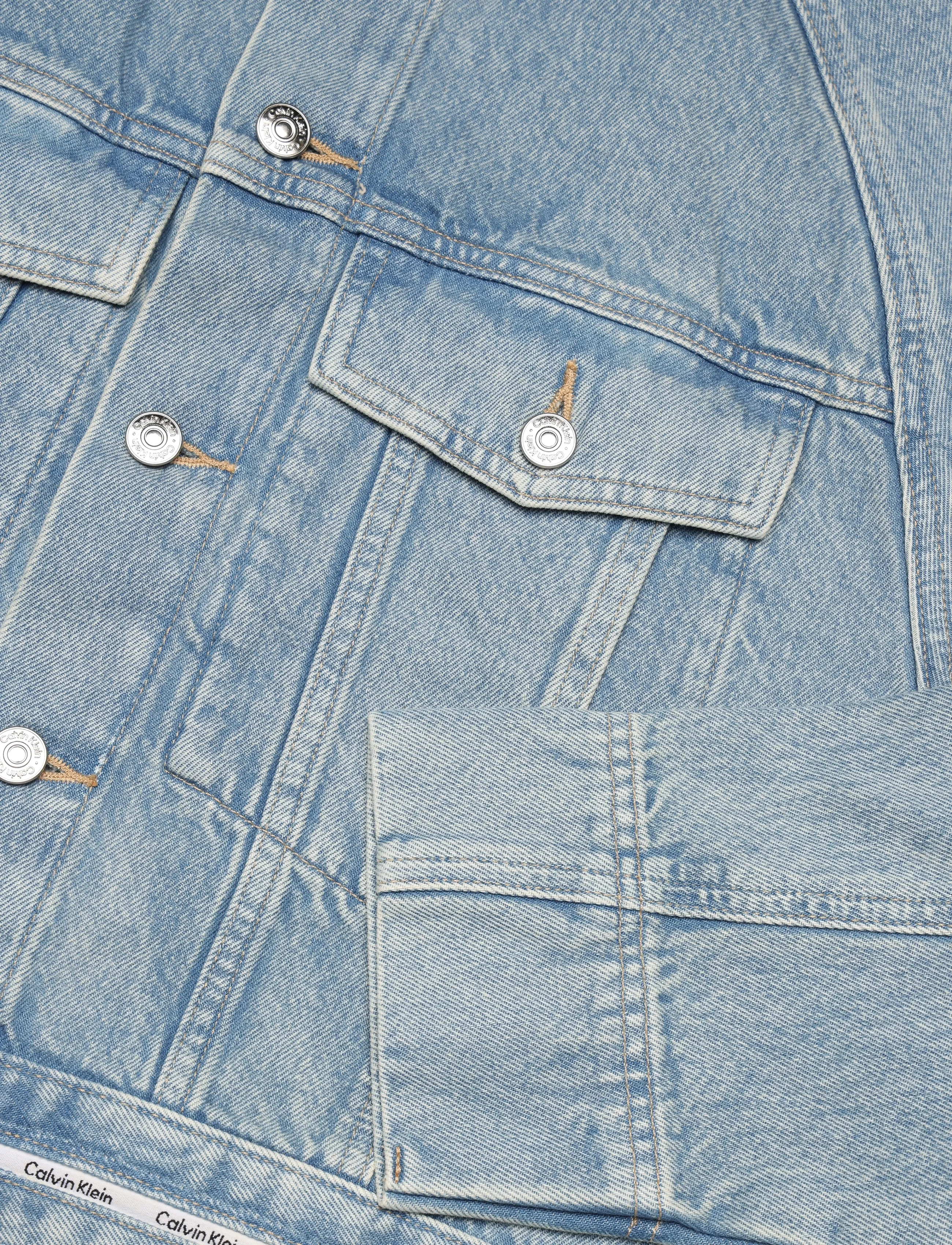 Calvin Klein Jeans - BRANDED BOXY DENIM JACKET FRESH - fresh water - 3