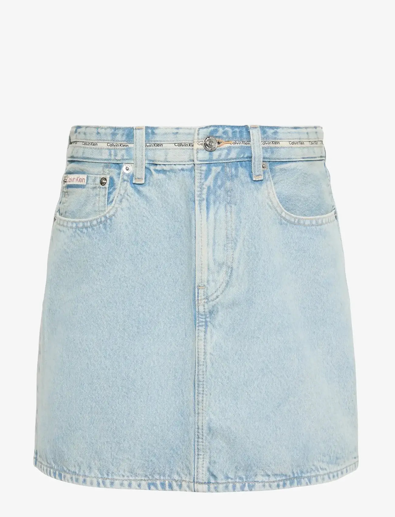 Calvin Klein Jeans - BRANDED MINI SKIRT FRESH WATER - denimnederdele - fresh water - 1