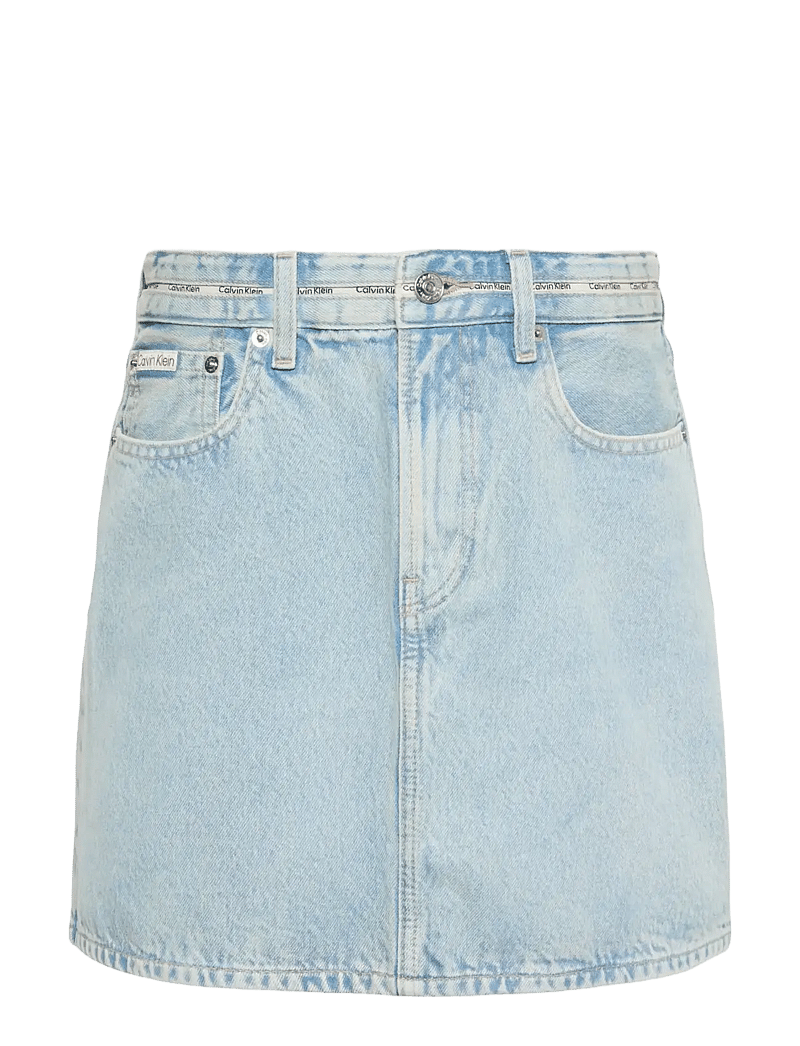 Calvin Klein Jeans - BRANDED MINI SKIRT FRESH WATER - jeansröcke - fresh water - 1