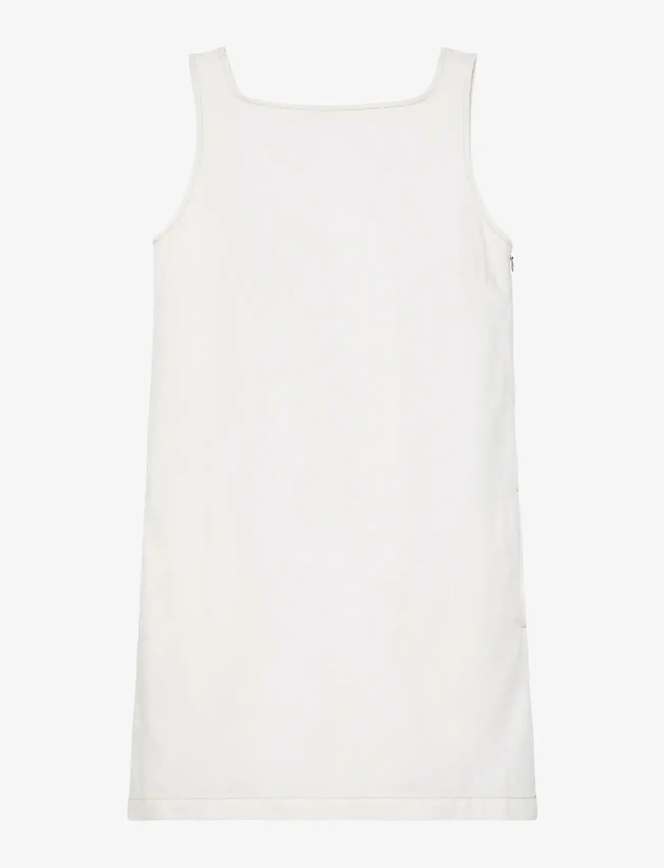 Calvin Klein Jeans - V- NECK DENIM SHIFT DRESS CHALK - denimkjoler - chalk white - 1