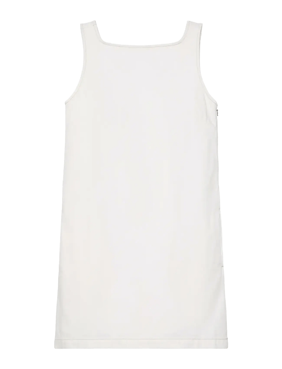 Calvin Klein Jeans - V- NECK DENIM SHIFT DRESS CHALK - denimkjoler - chalk white - 1