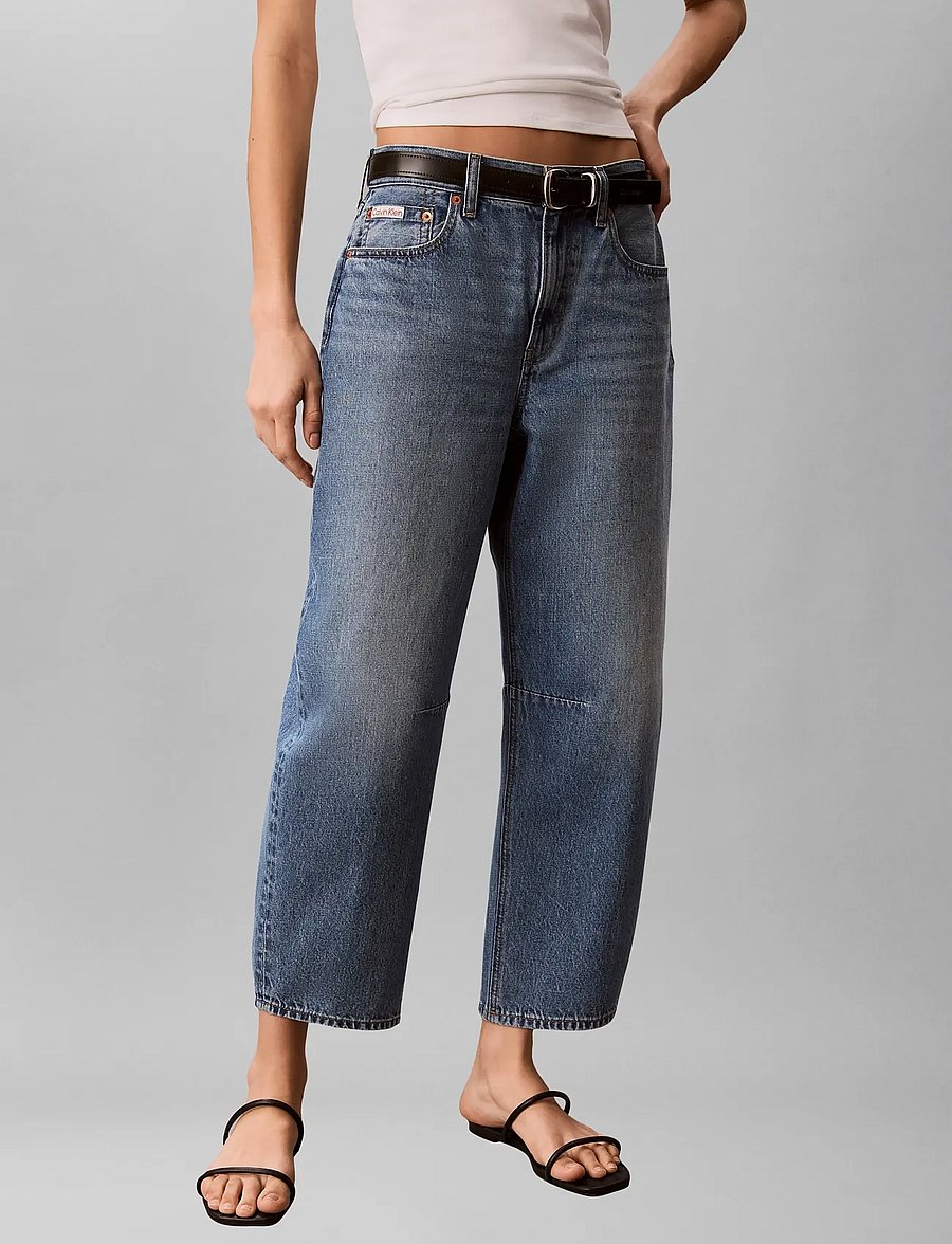 Calvin Klein Jeans - CROPPED BARREL JEAN TINTED AIRWA - barrel jeans - tinted airway - 0