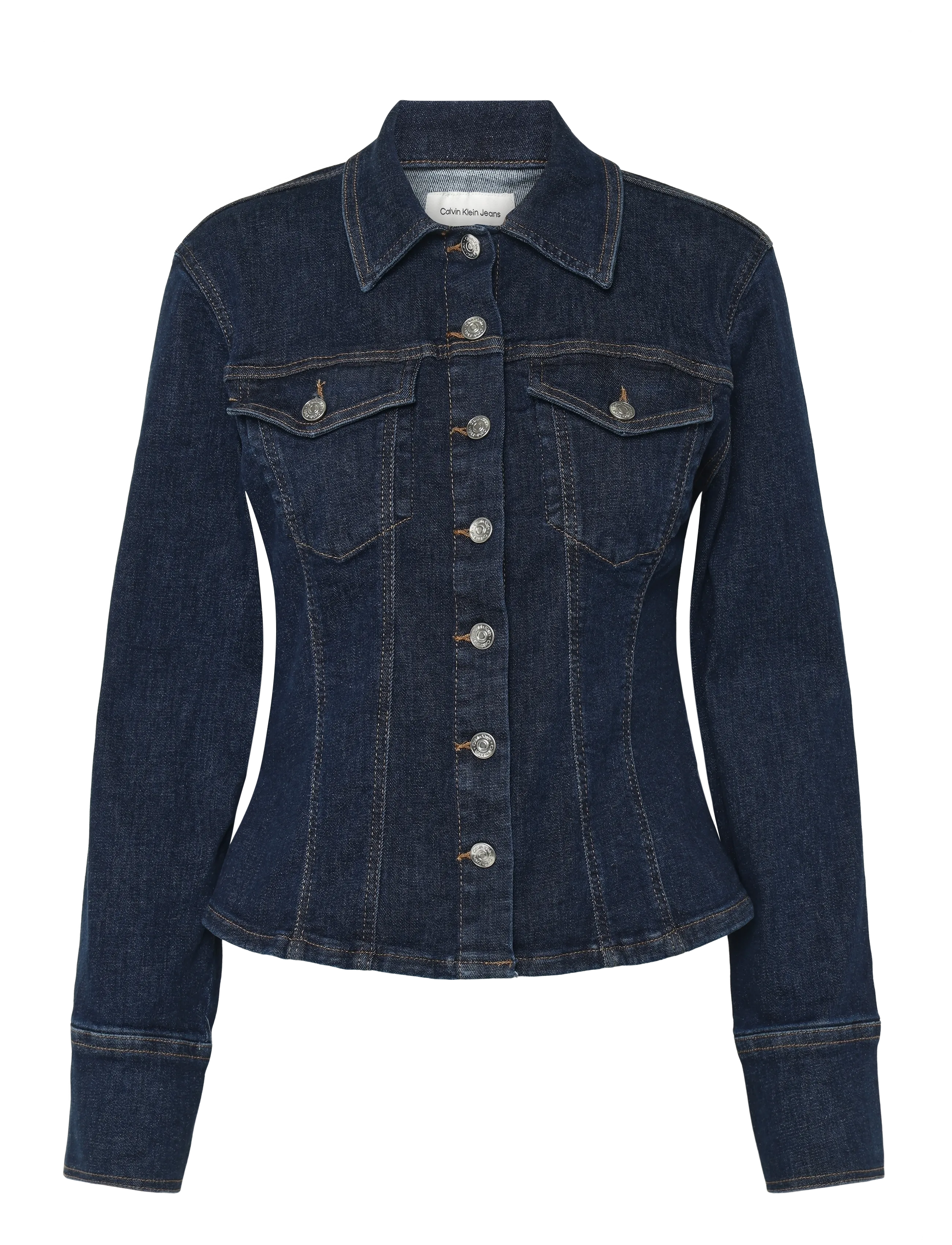Calvin Klein Jeans SCULPT TRUCKER SHIRT CK CLASSIC - Teksatagid - CK CLASSIC RINSE / navy