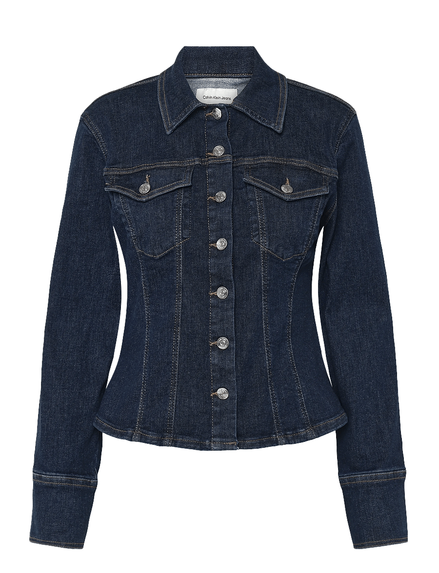 Calvin Klein Jeans - SCULPT TRUCKER SHIRT CK CLASSIC - vårjackor - ck classic rinse - 0